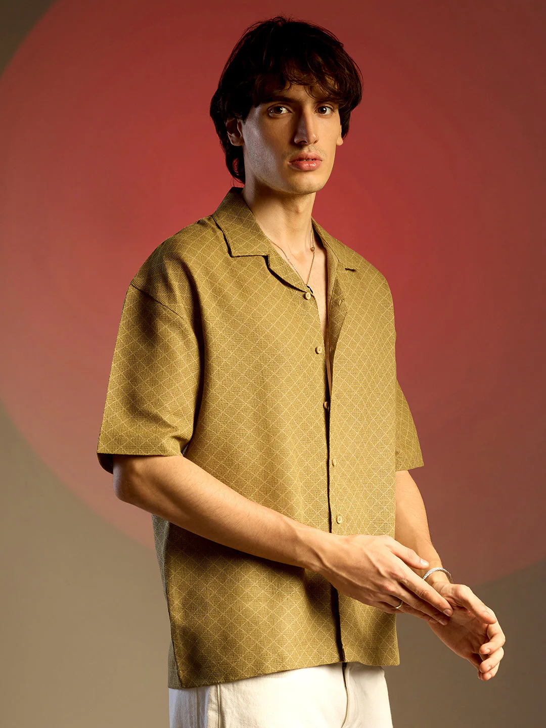 Quad-Lined Oversized Shirt - Image 3