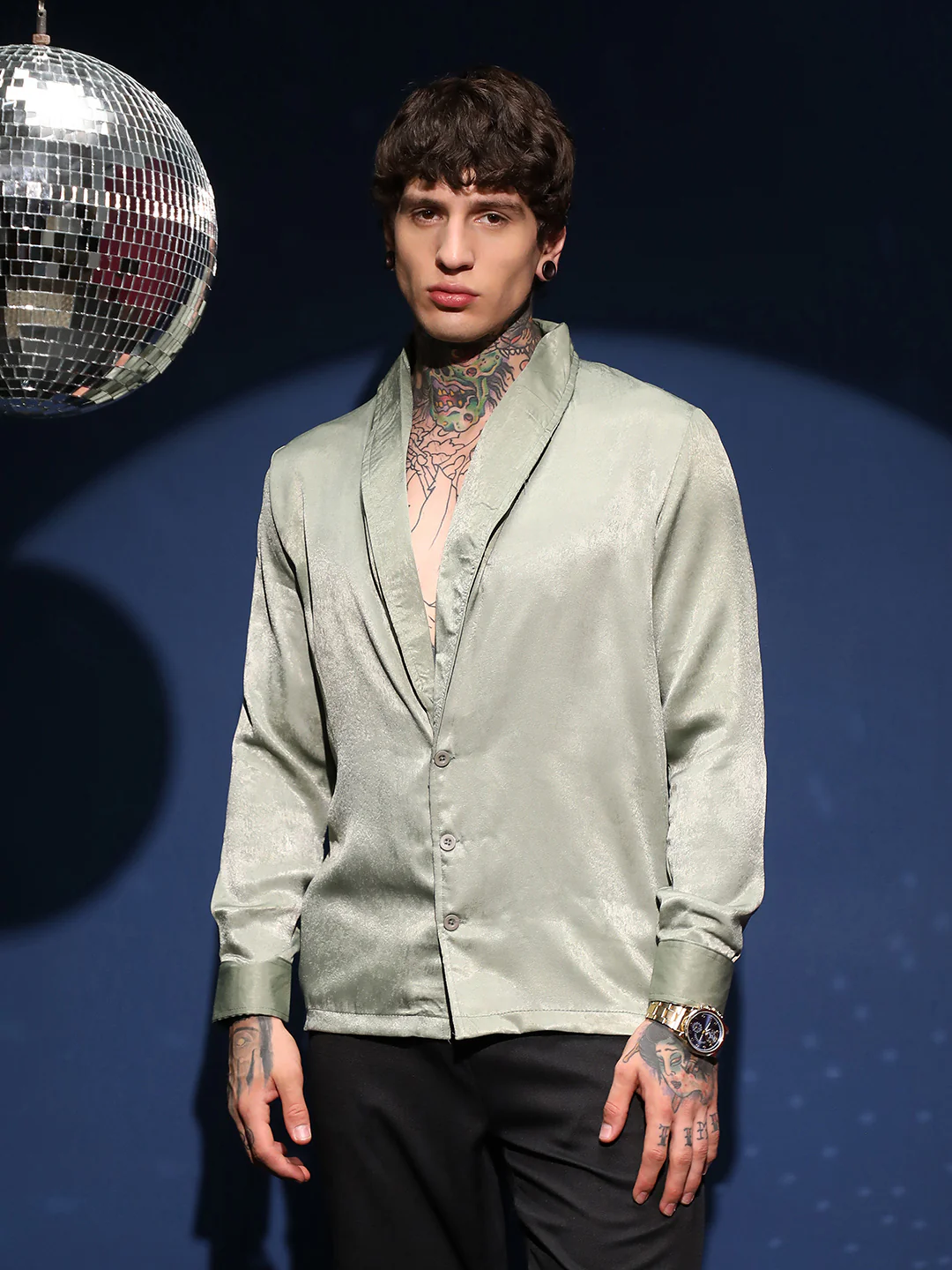 Shawl Collar Shirt - Image 9