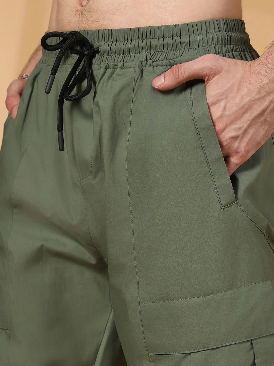Solid Utility Trousers - Image 7