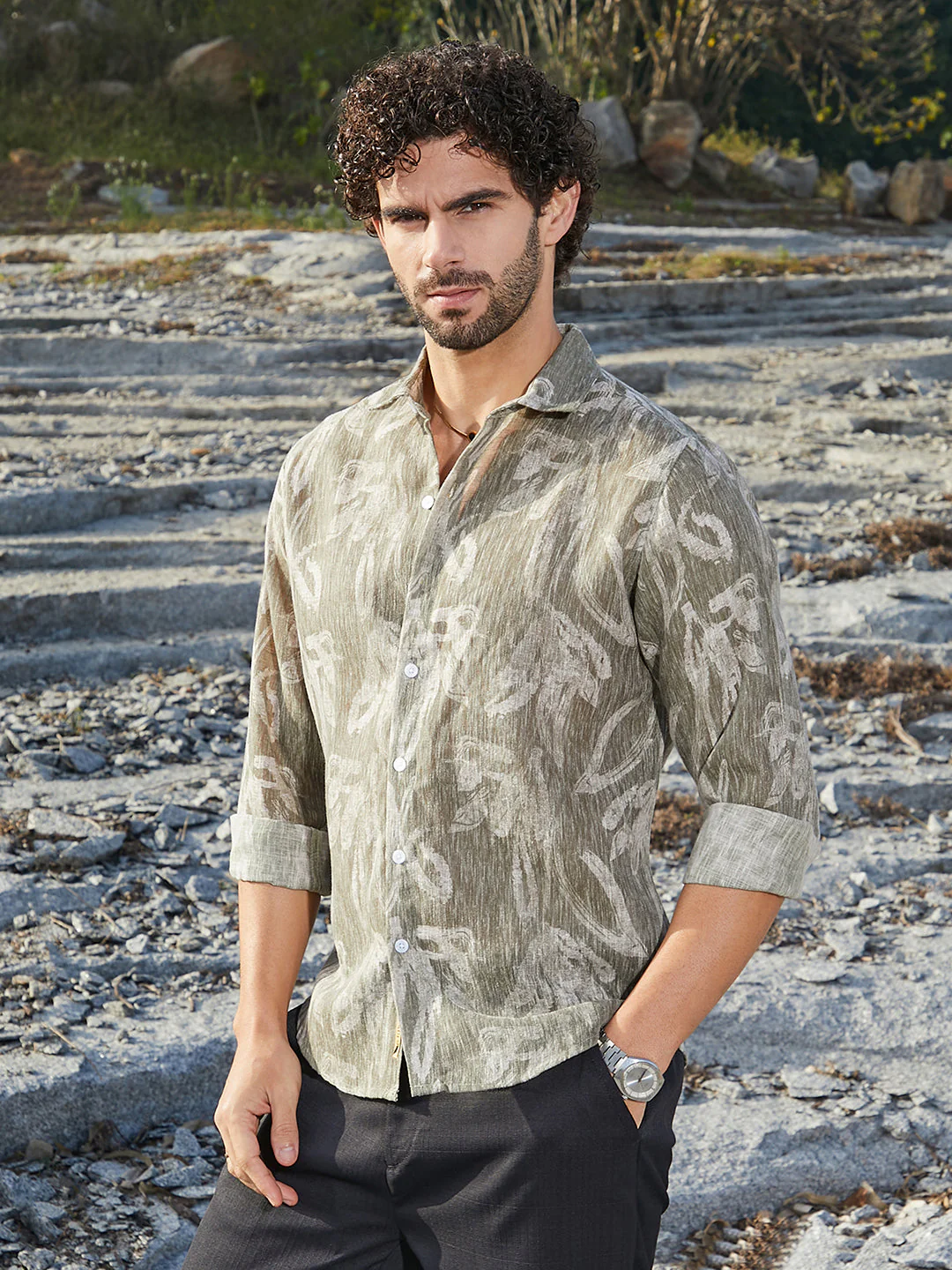 Stroked-Petals Shirt - Image 3