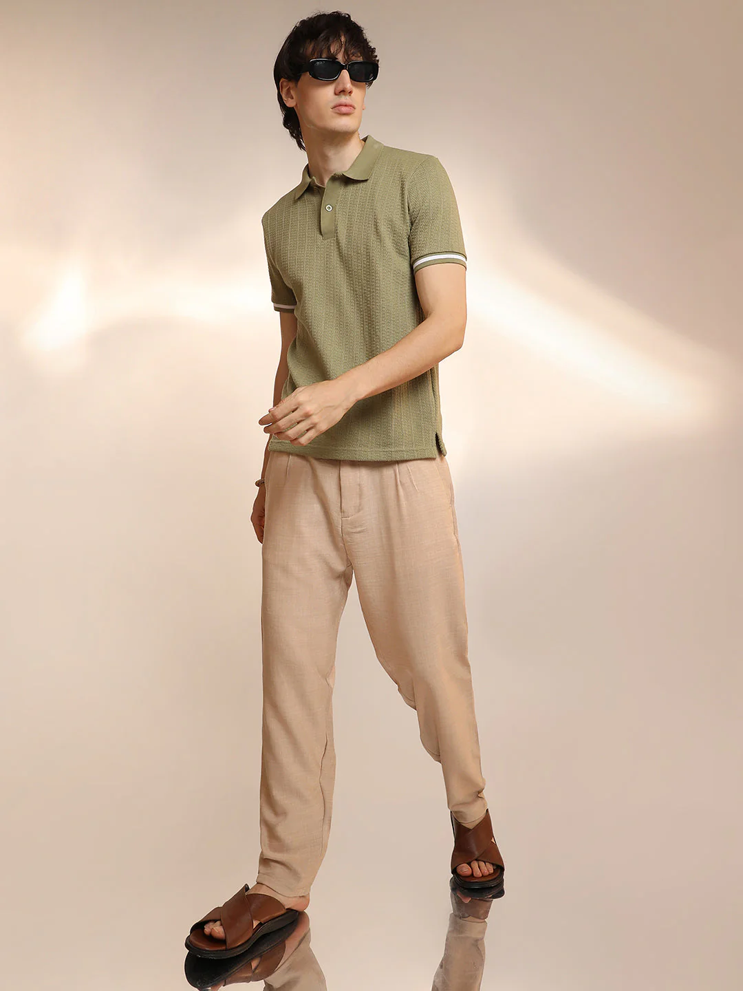 Textured Polo T-Shirt - Image 6