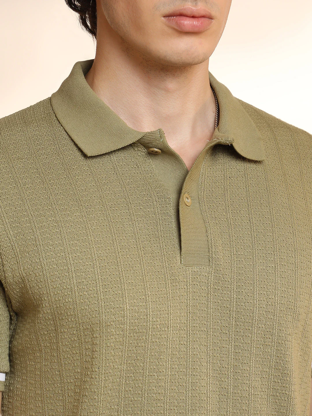 Textured Polo T-Shirt - Image 7