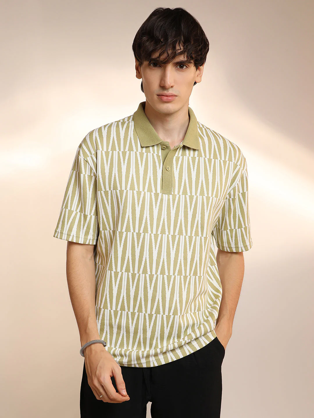 Veined Polo T-Shirt - Image 2