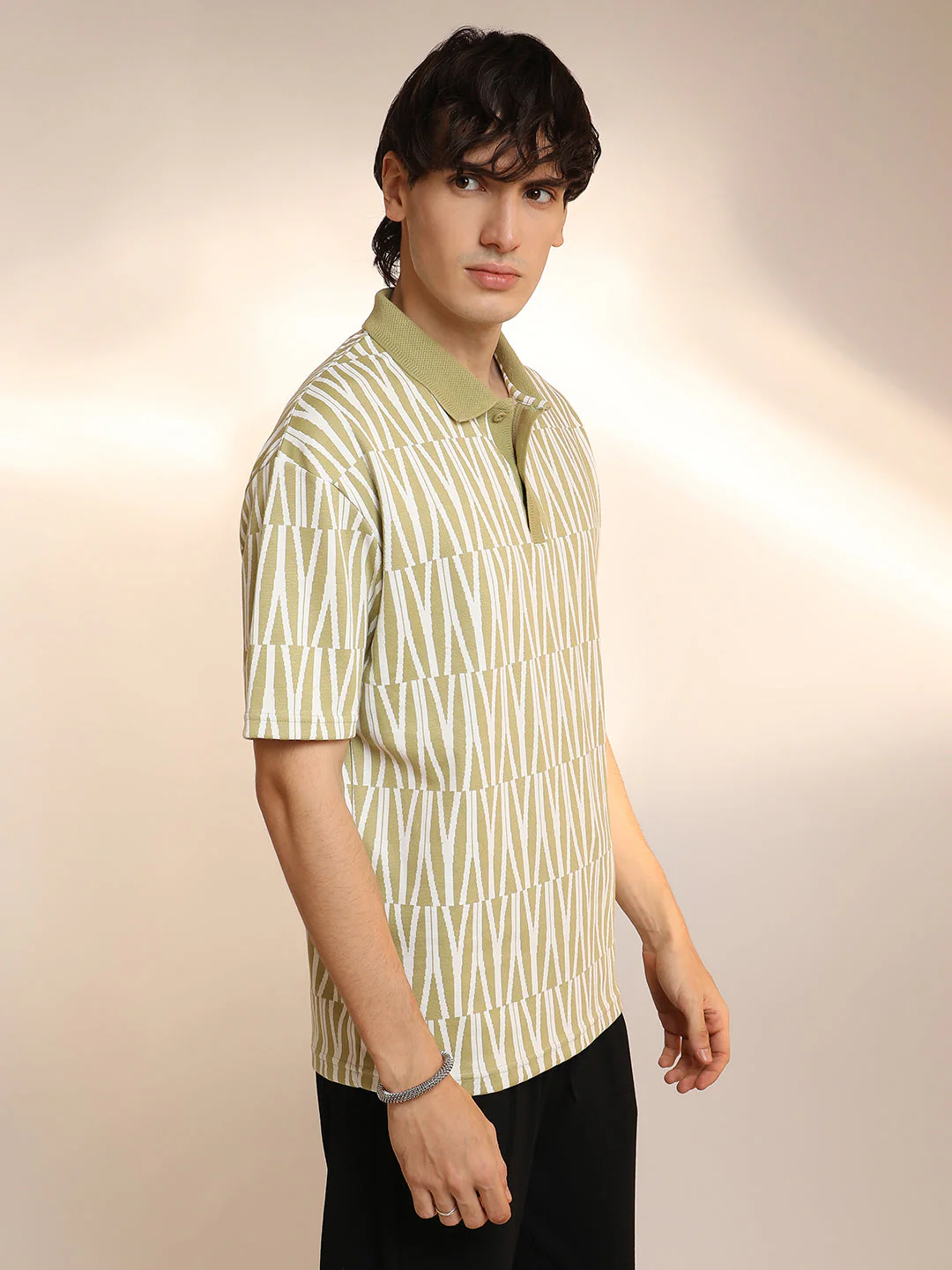 Veined Polo T-Shirt - Image 3