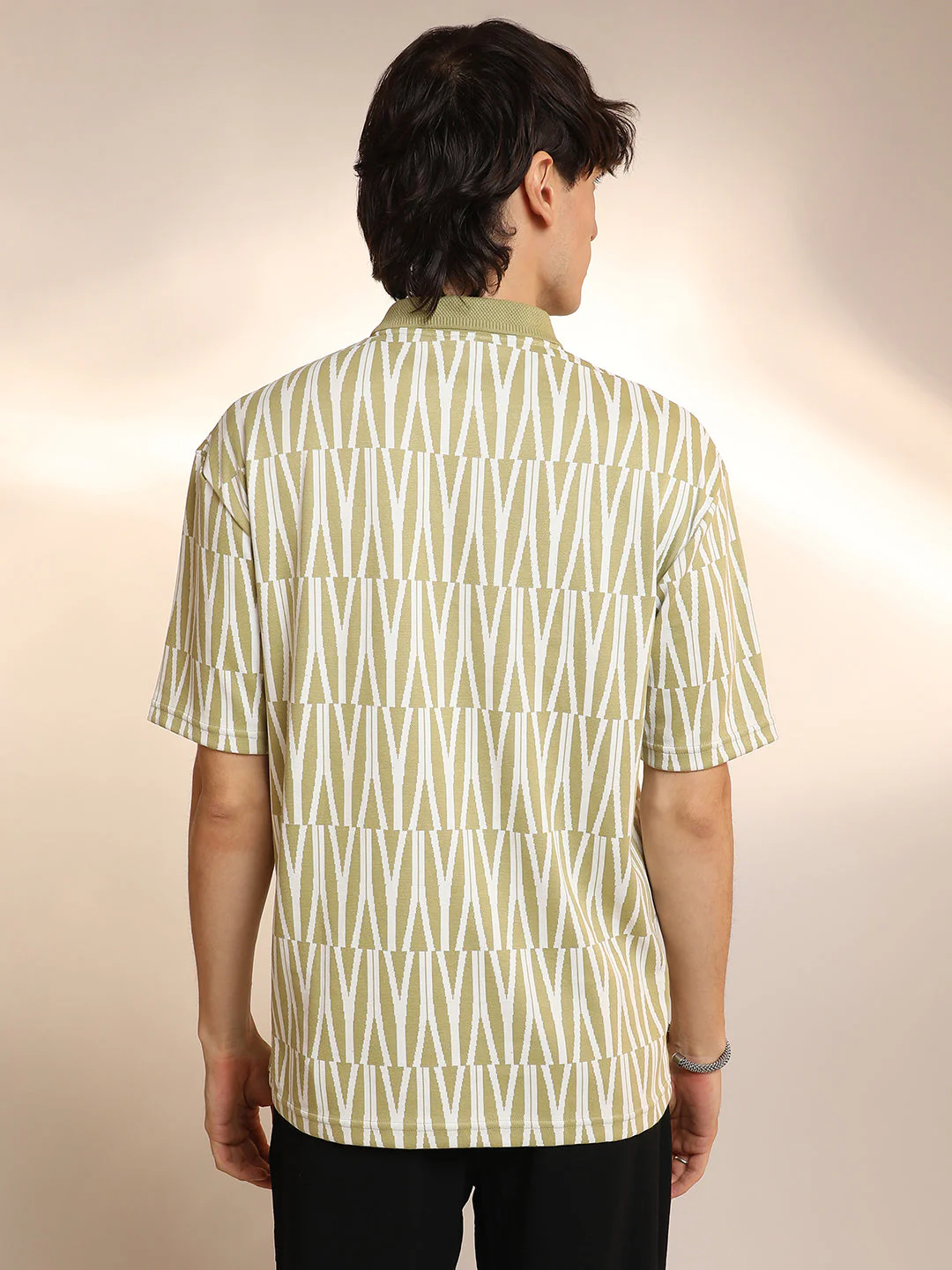 Veined Polo T-Shirt - Image 4