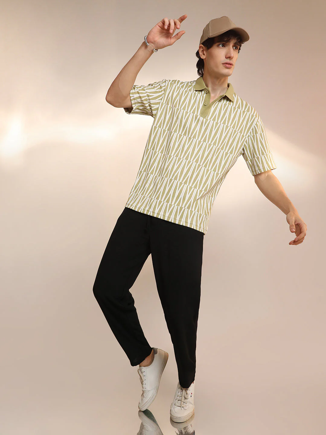 Veined Polo T-Shirt - Image 6