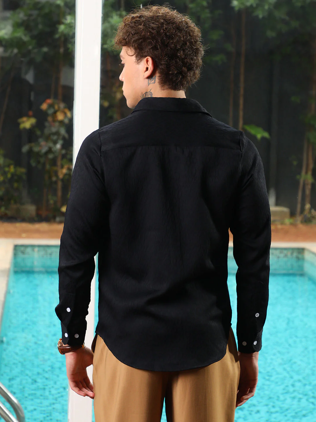 Abstract-Textured Shirt - Image 4