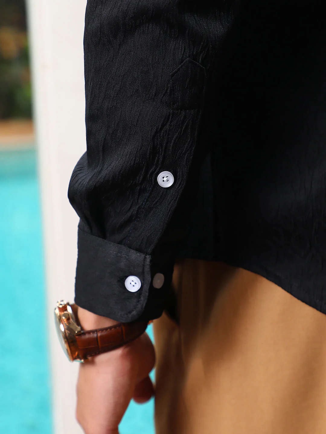 Abstract-Textured Shirt - Image 8