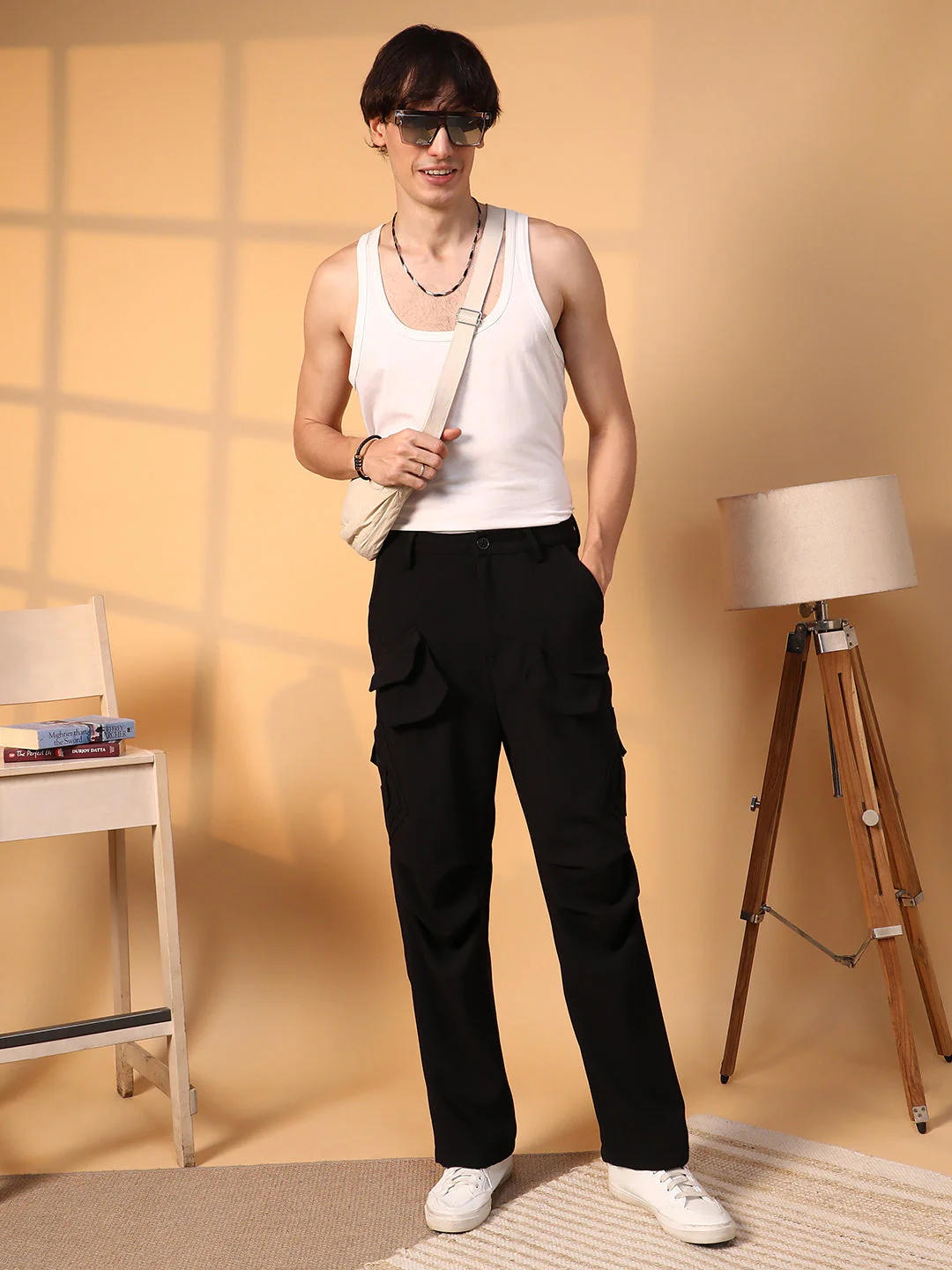 Asymmetrical Parachute Trousers - Image 5