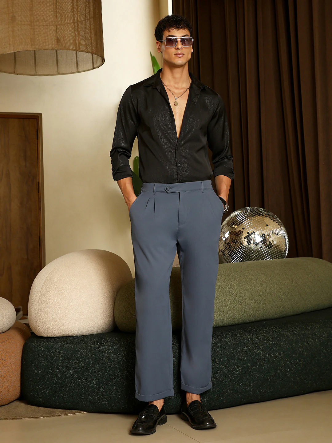 Axon-Jacquard Satin Shirt - Image 6