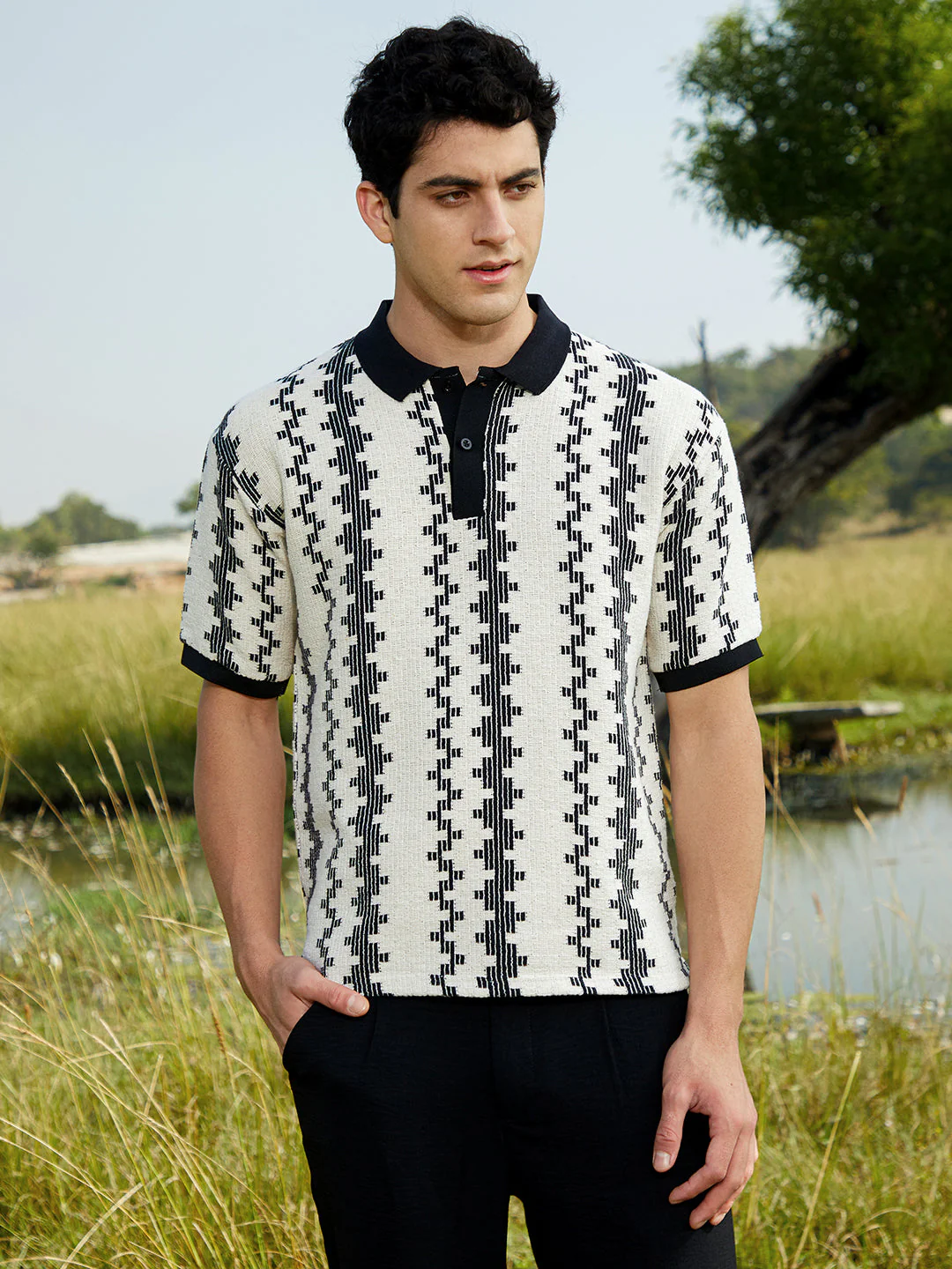 Indie-Block Polo T-Shirt - Image 2