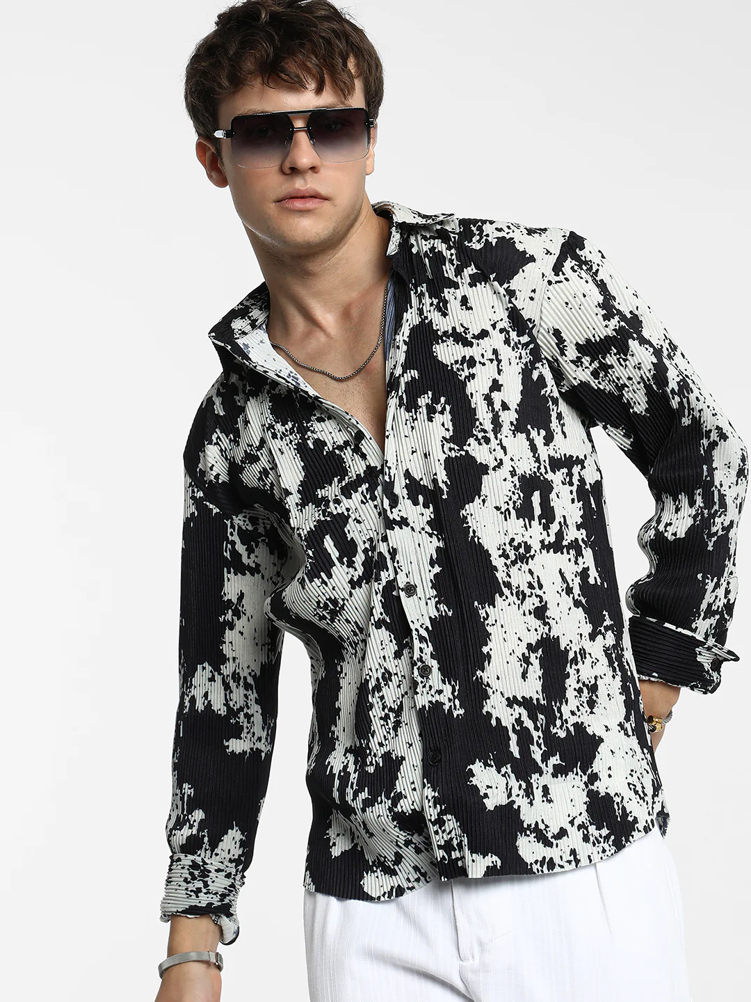 Splash-Pleat Shirt - Image 8