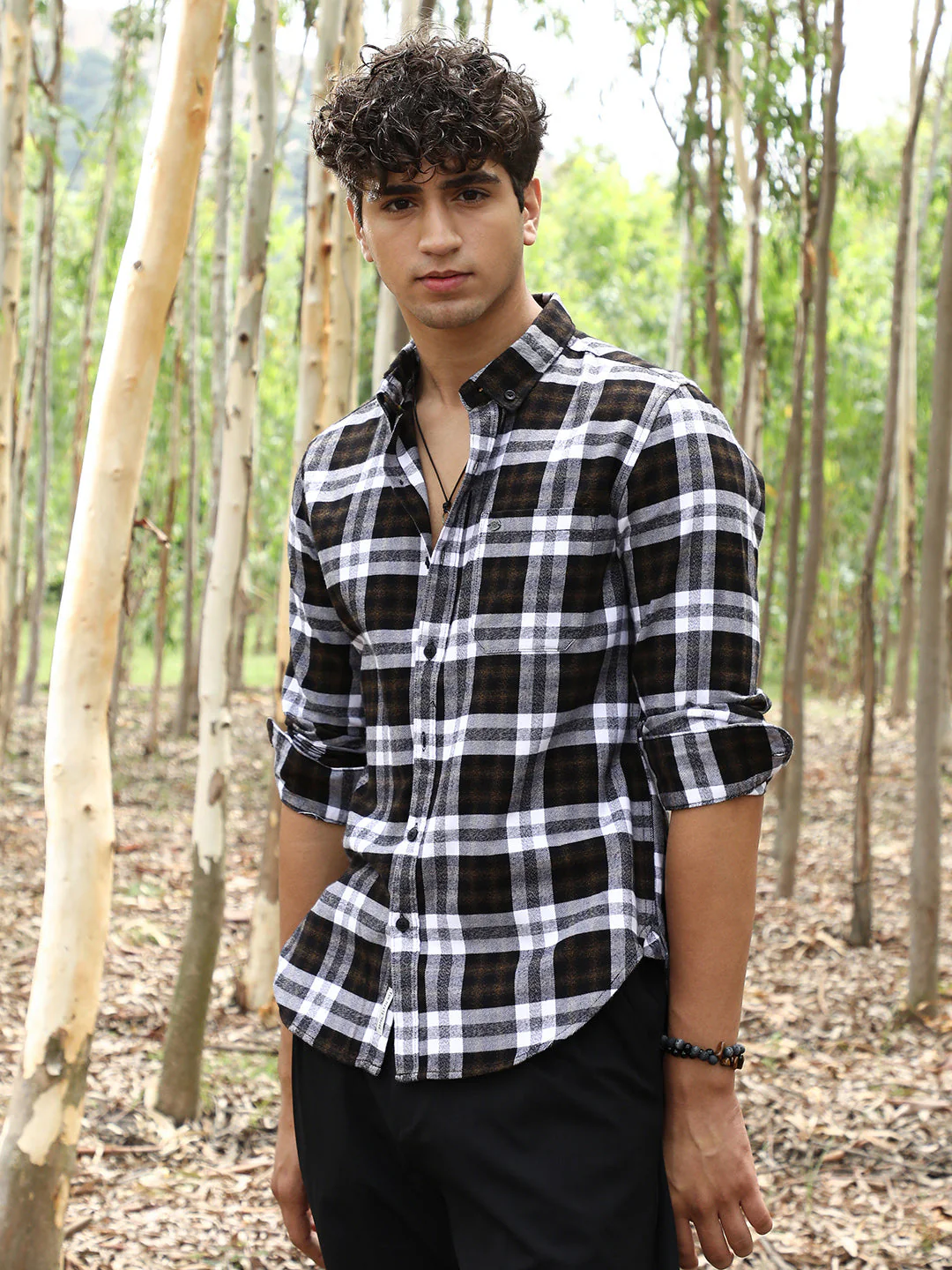 Tartan-Woven Regular Shirt - Image 3