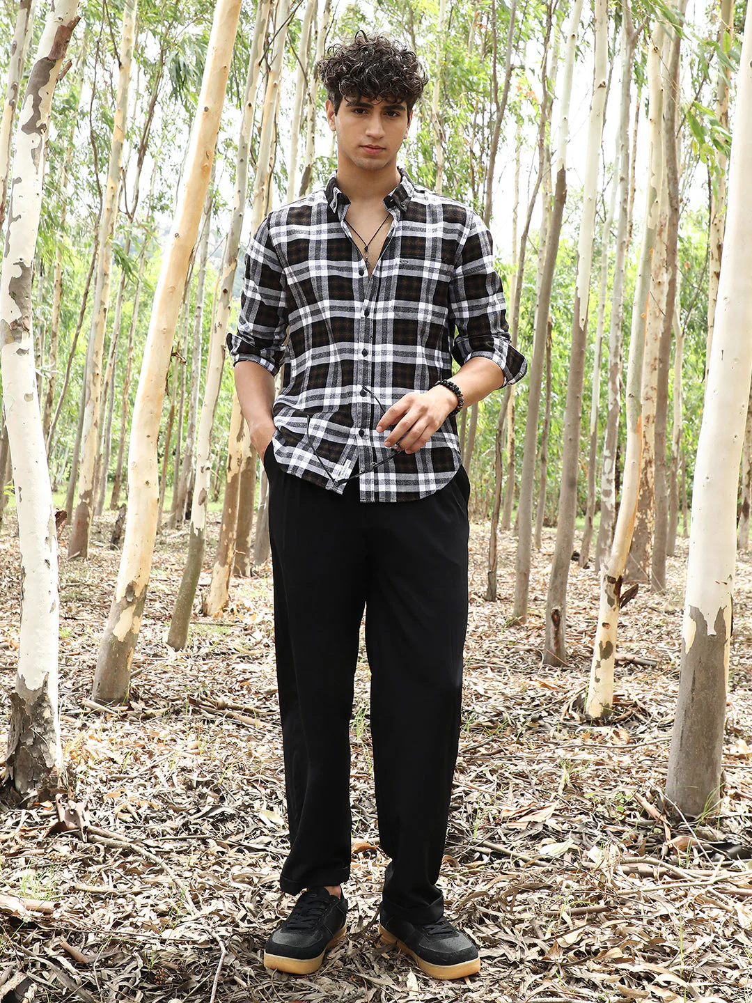 Tartan-Woven Regular Shirt - Image 5