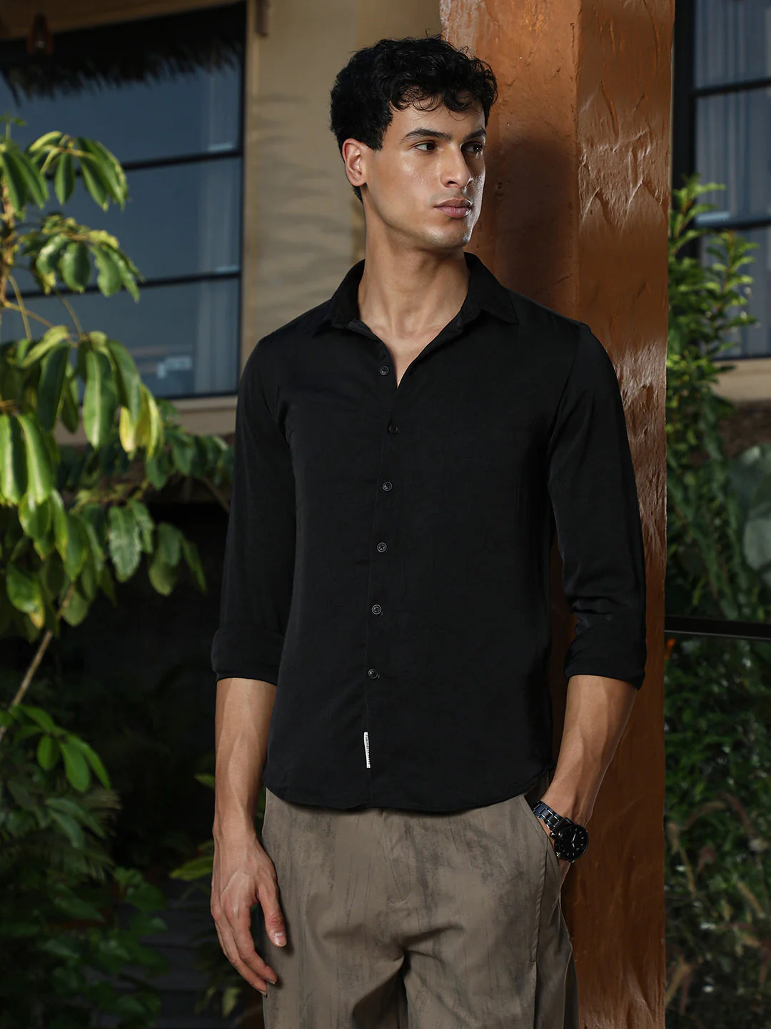 Crushed-Textured Shirt - Image 2