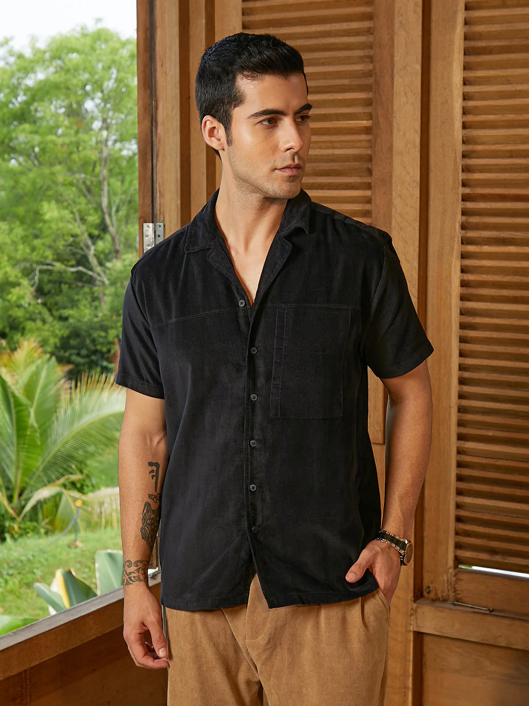 Cuban Panelled Shirt - Image 2