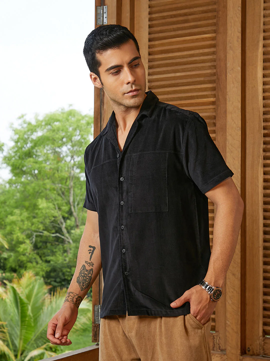 Cuban Panelled Shirt - Image 3