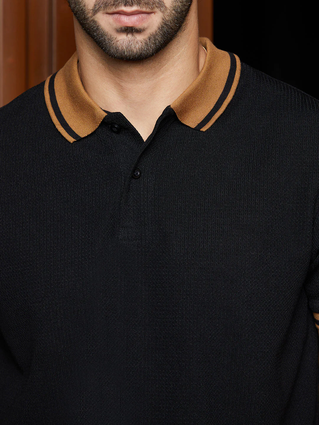 Cuboid-Stripe Polo T-Shirt - Image 7