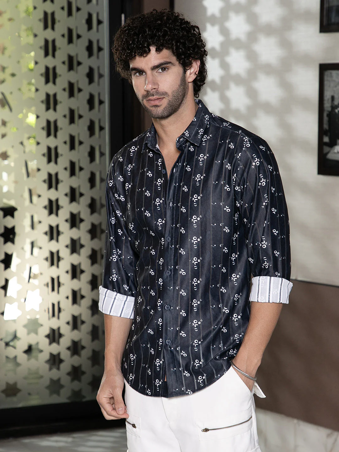 Ditsy Imprint Shirt - Image 3