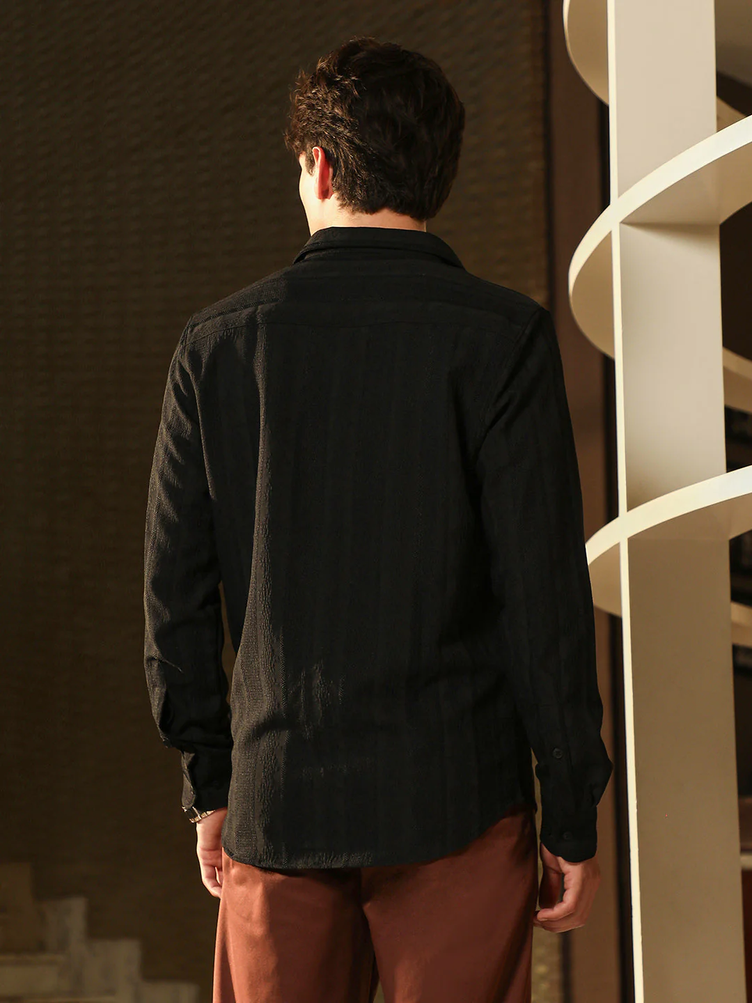Duo-Panel Jacquard Shirt - Image 4