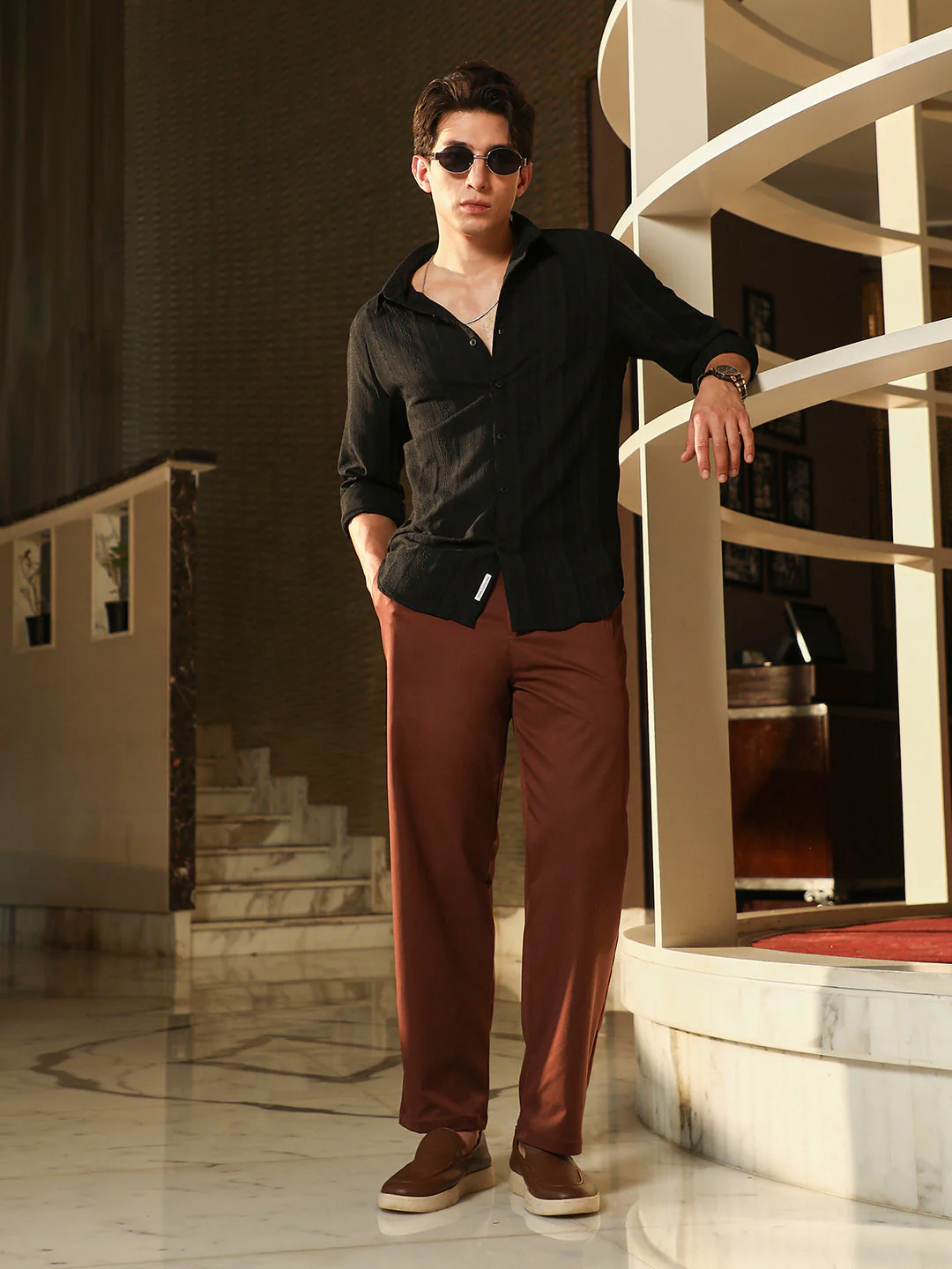 Duo-Panel Jacquard Shirt - Image 6