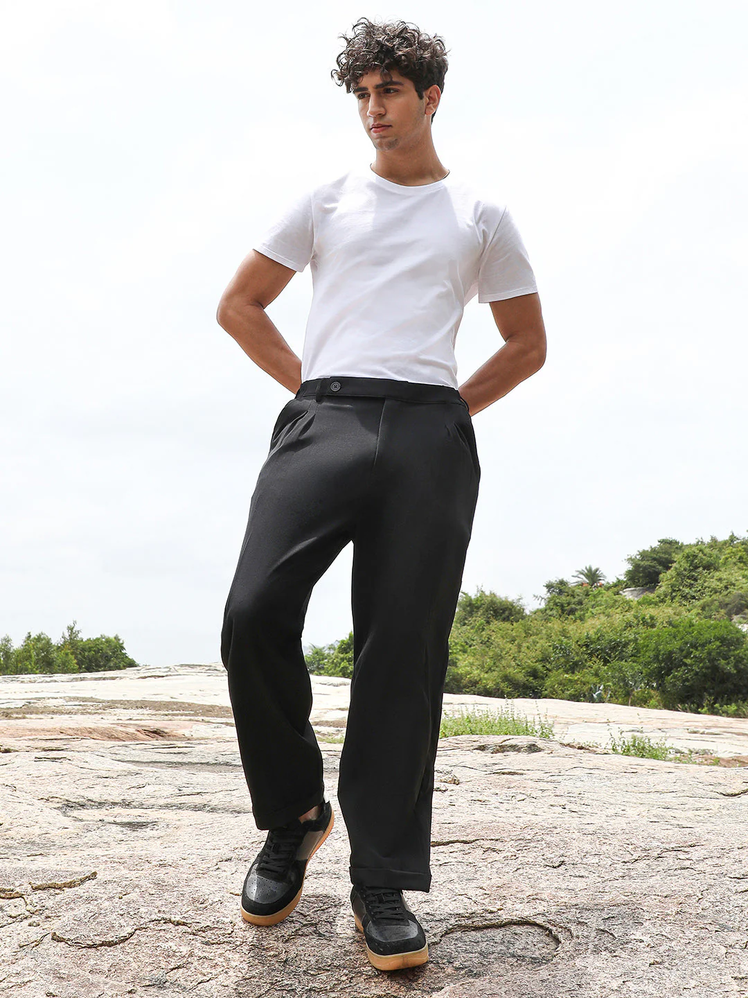 Extended-Waistband Straight Trousers - Image 5