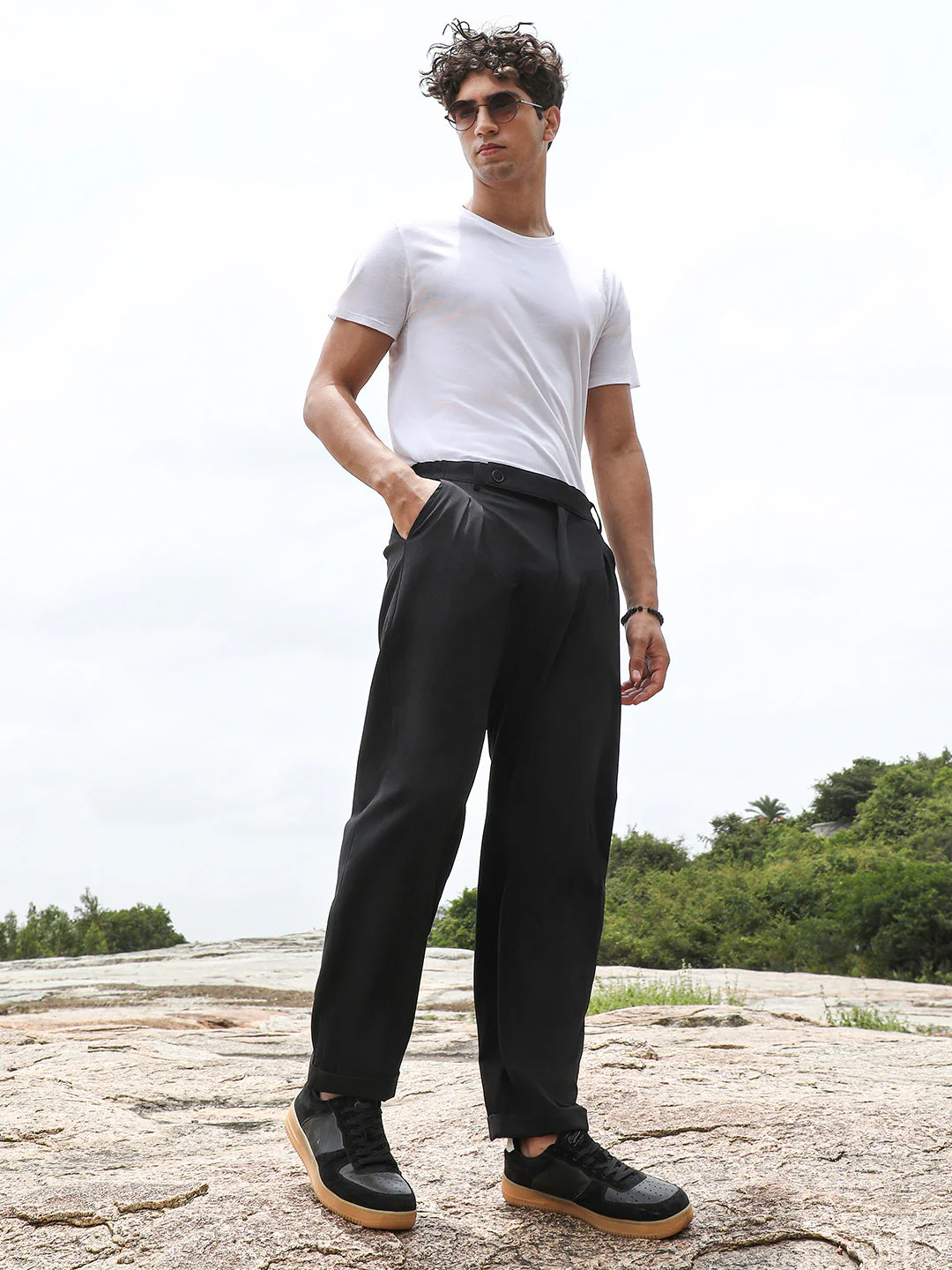 Extended-Waistband Straight Trousers - Image 8