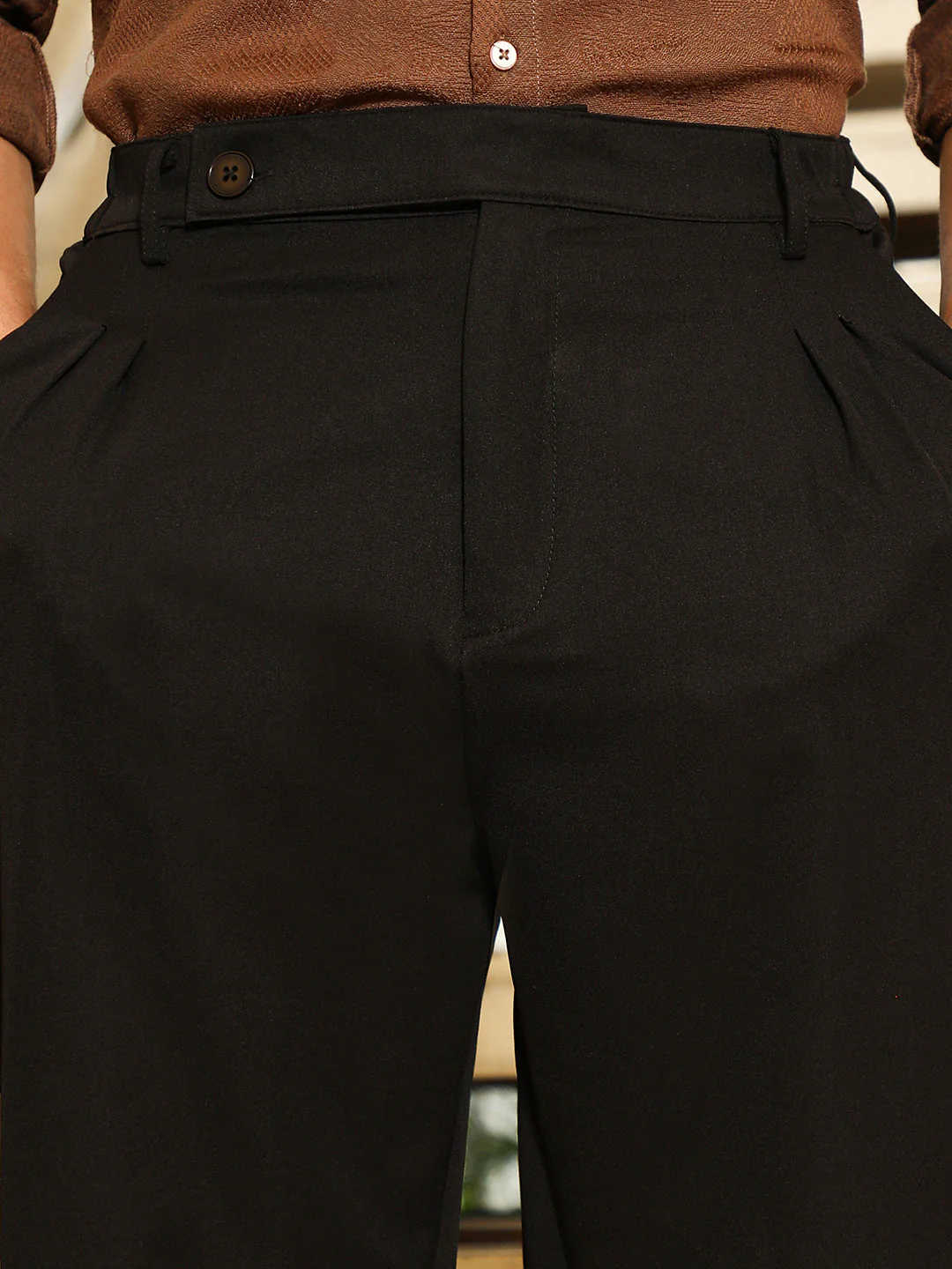 Extended-Waistband Straight Trousers - Image 9
