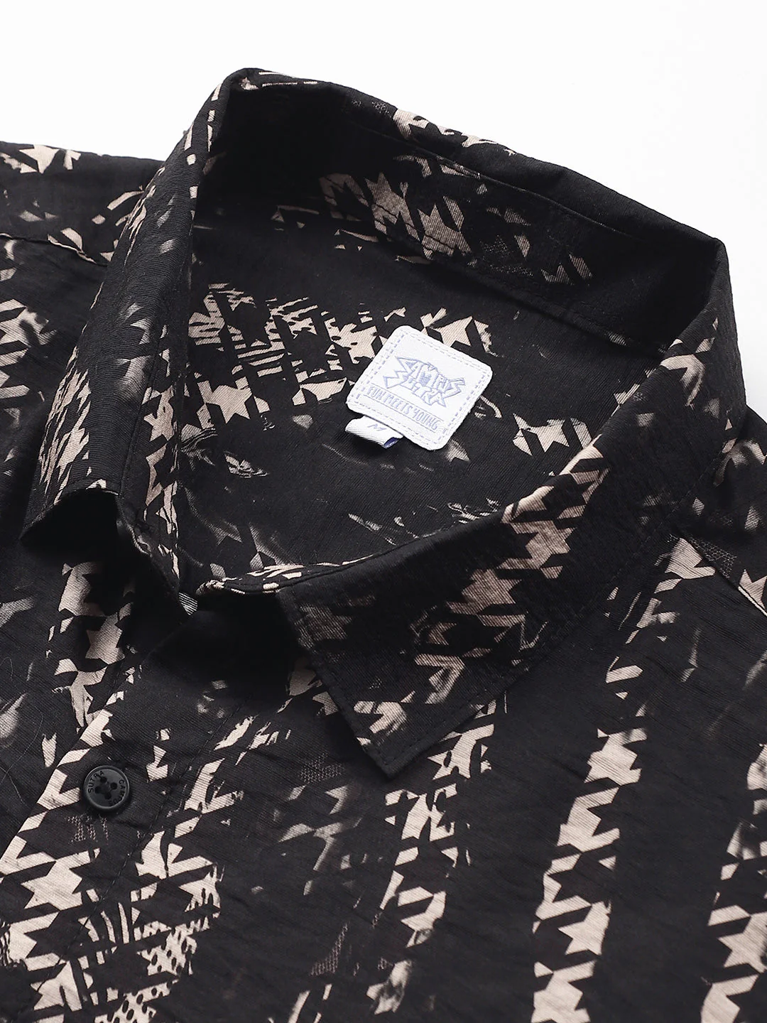 Grazed-Houndstooth Imprint Shirt - Image 8