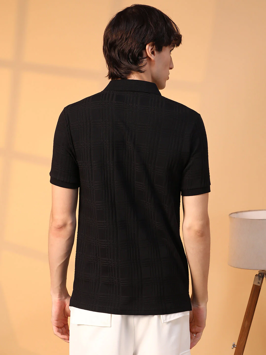 Intertwine-Textured Polo T-Shirt - Image 5