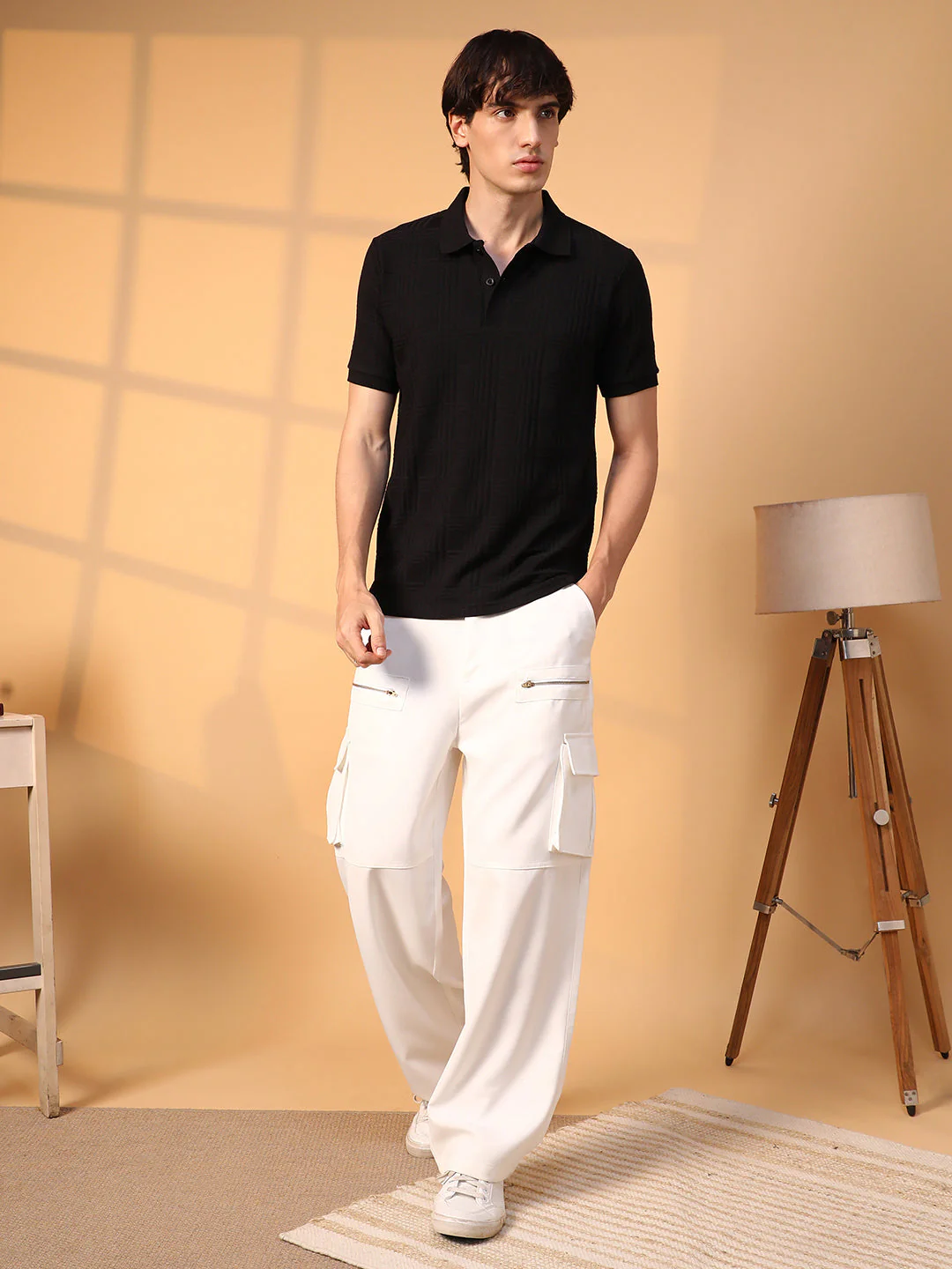 Intertwine-Textured Polo T-Shirt - Image 6