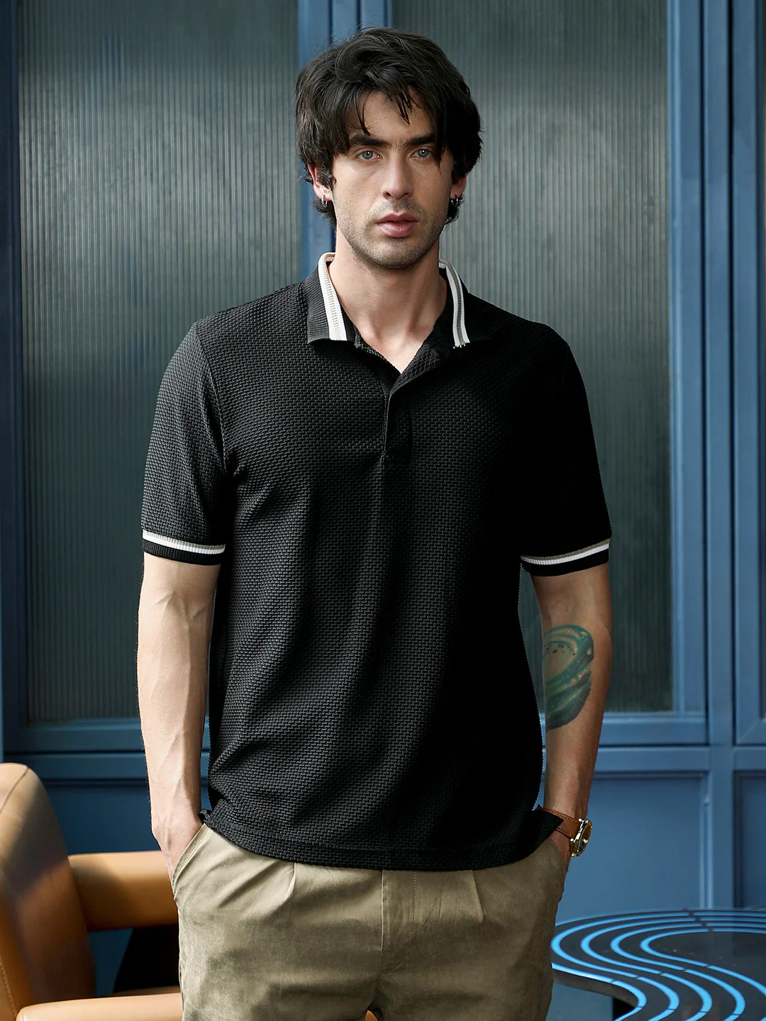 Interweave-Tactile Polo T-Shirt - Image 2