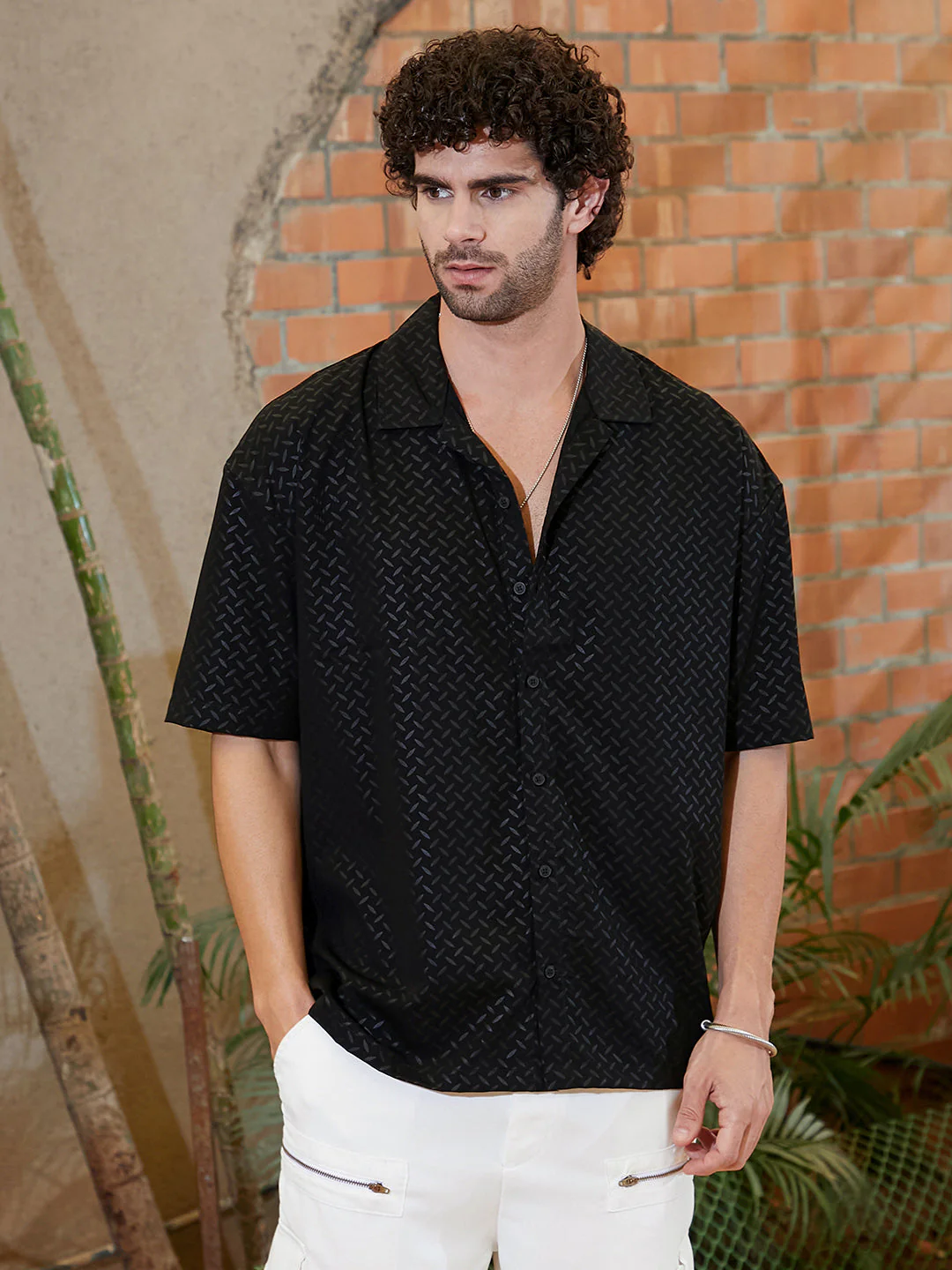 Marquise-Imprint Oversized Shirt - Image 2