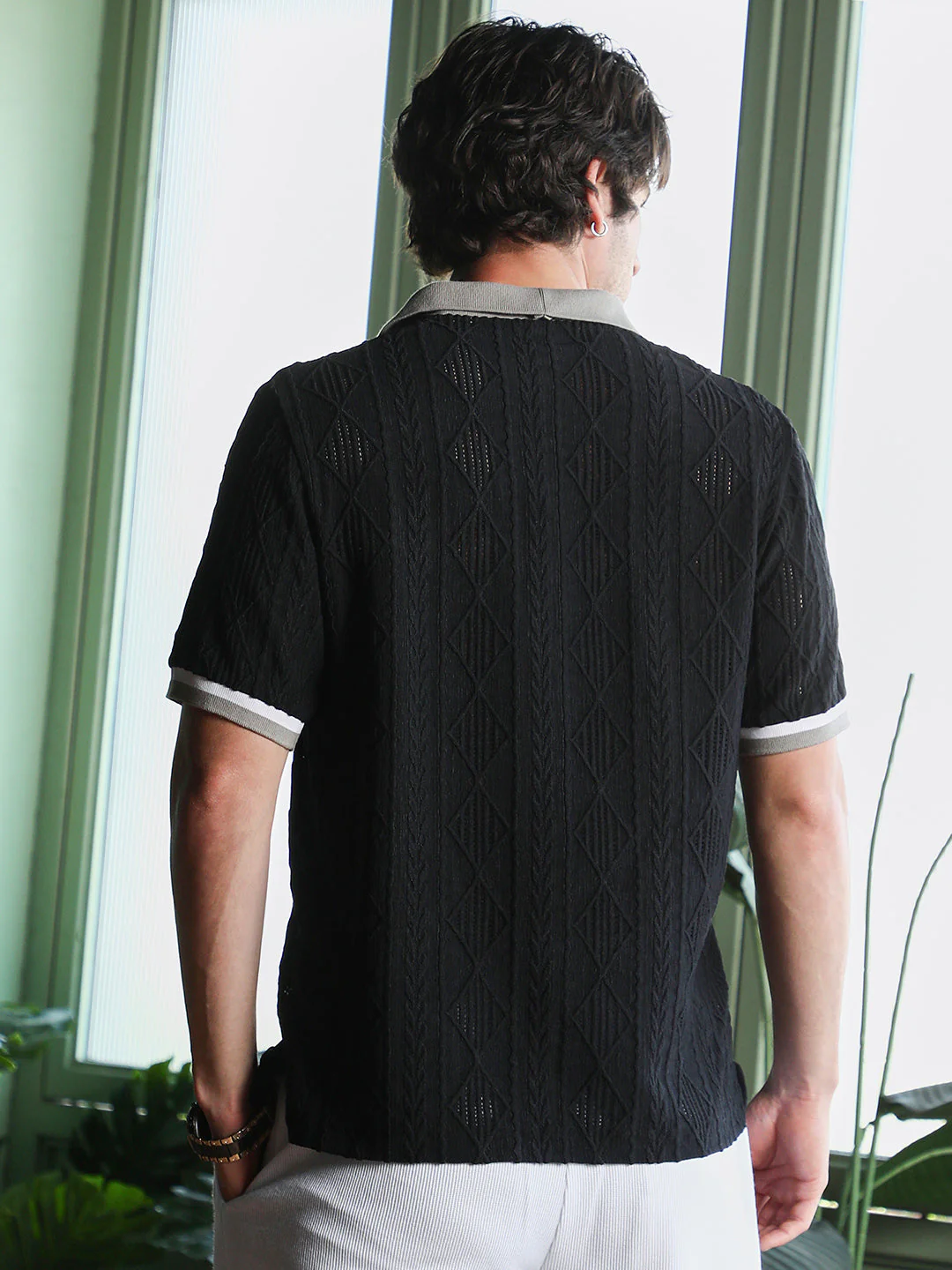 Marquise-Jacquard Polo T-Shirt - Image 4