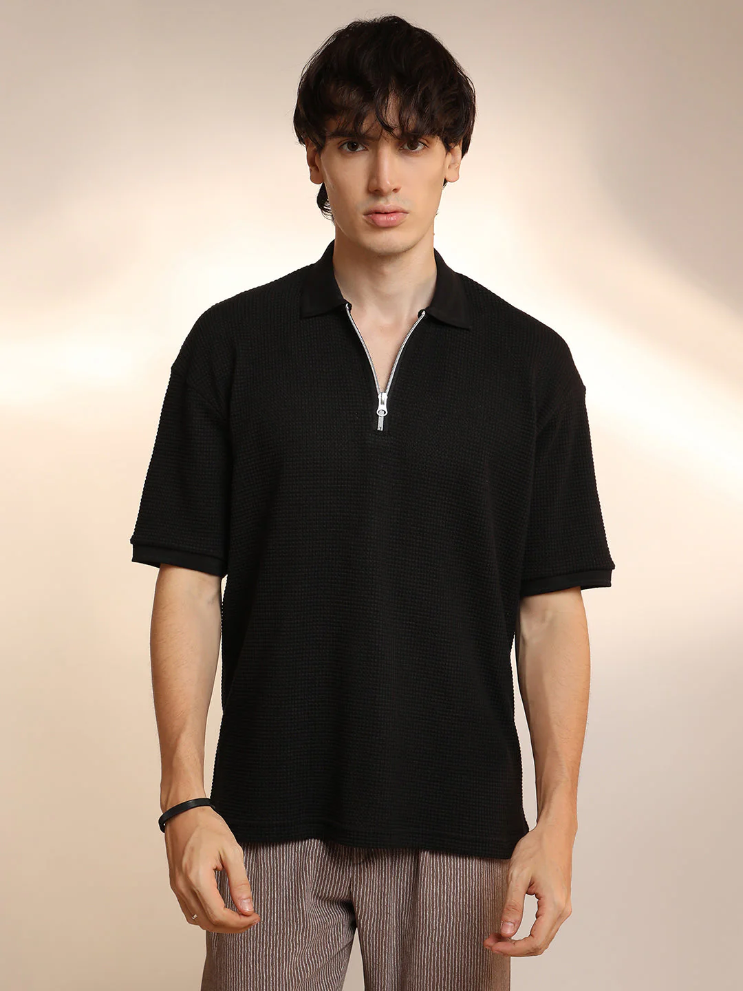 Micro-Waffle Polo T-Shirt - Image 2