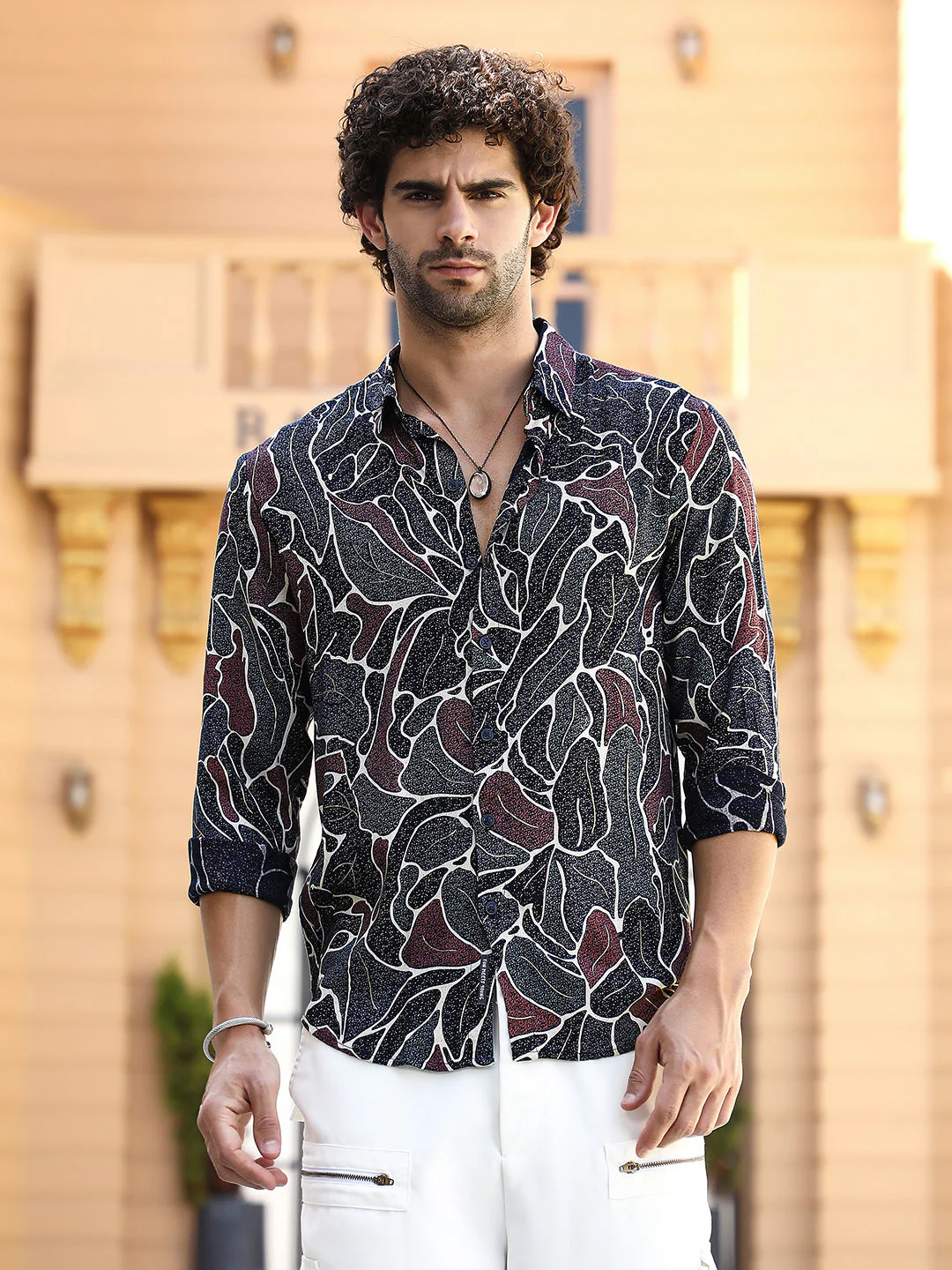 Speckled-Foliage Regular Shirt - Image 2