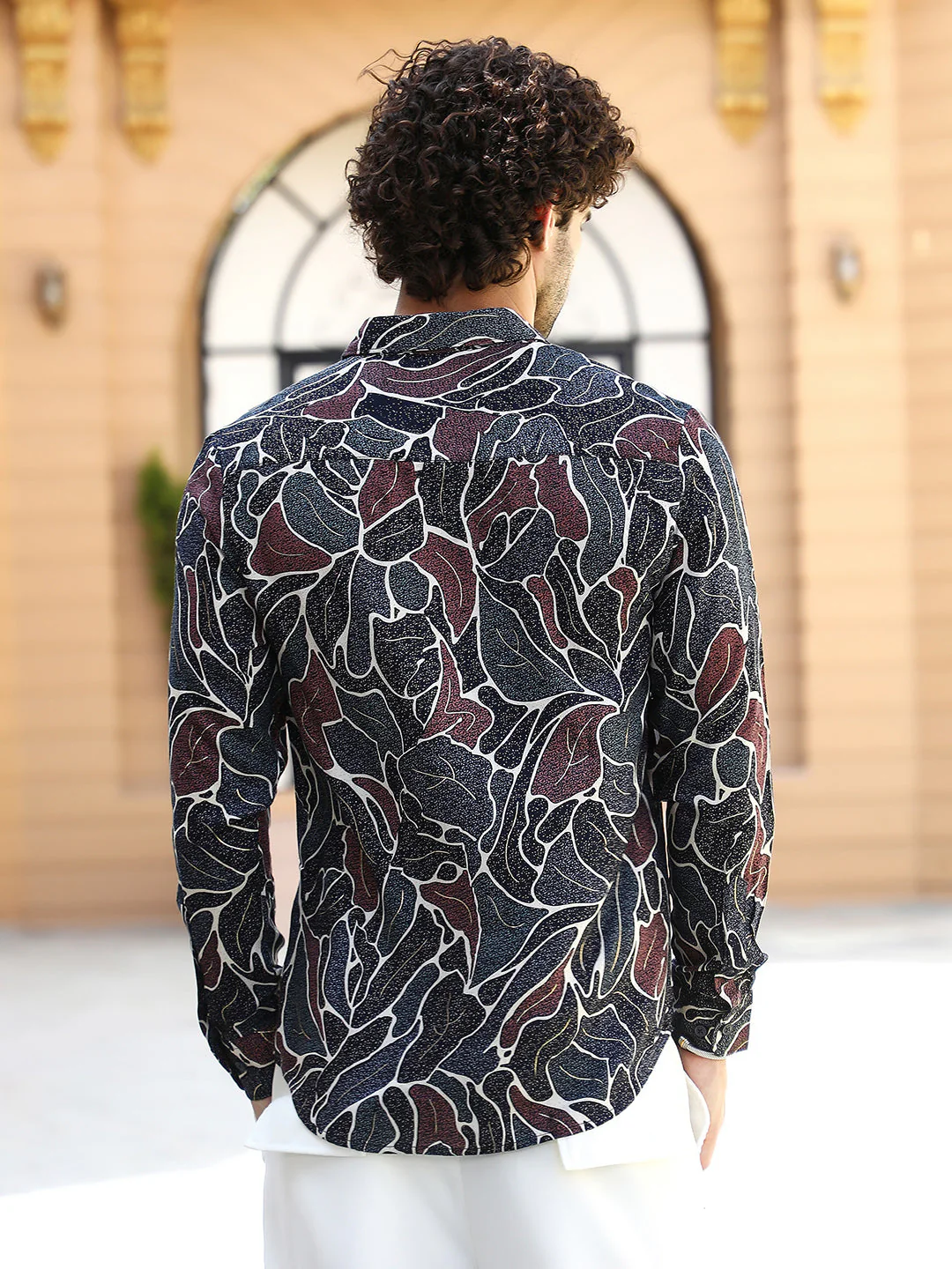 Speckled-Foliage Regular Shirt - Image 4