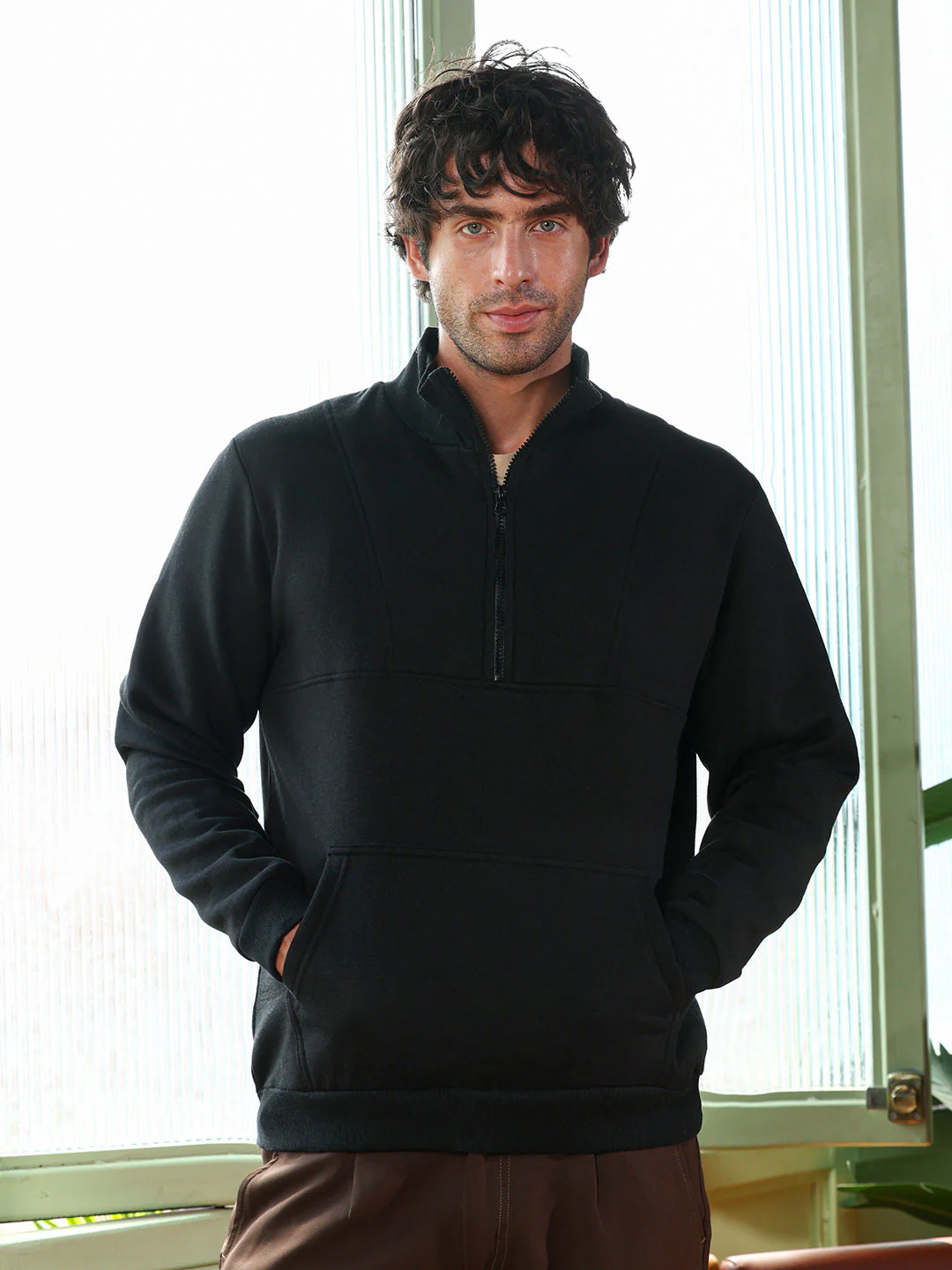 Panel-Stitch Knit Sweatshirt - Image 2