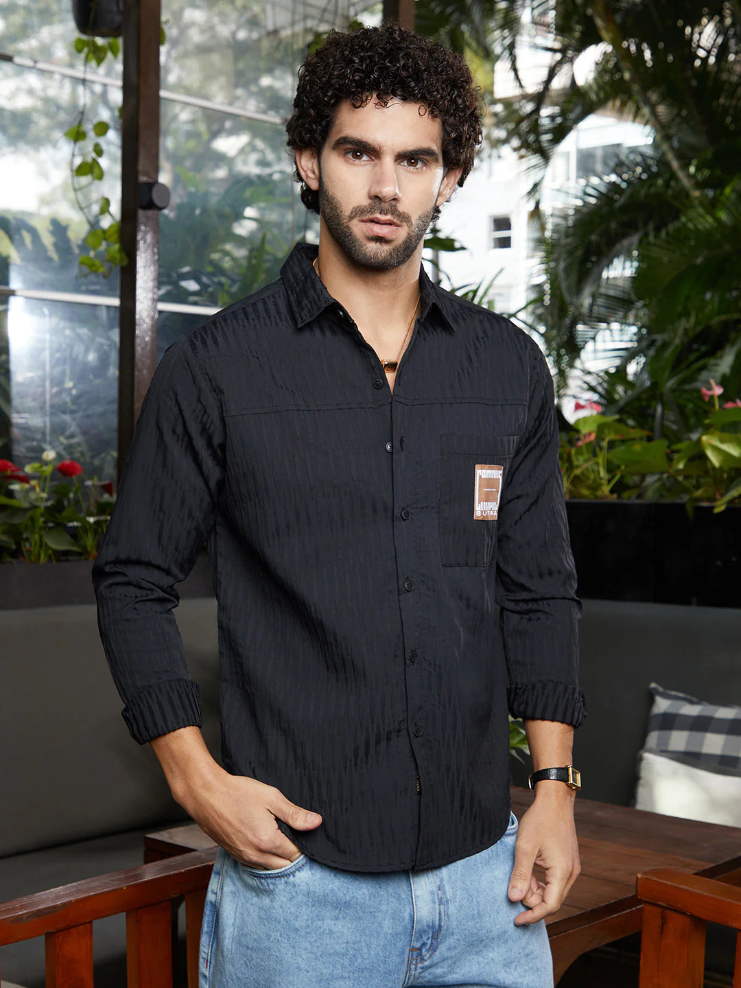 Panelled -Tactile Shirt - Image 3