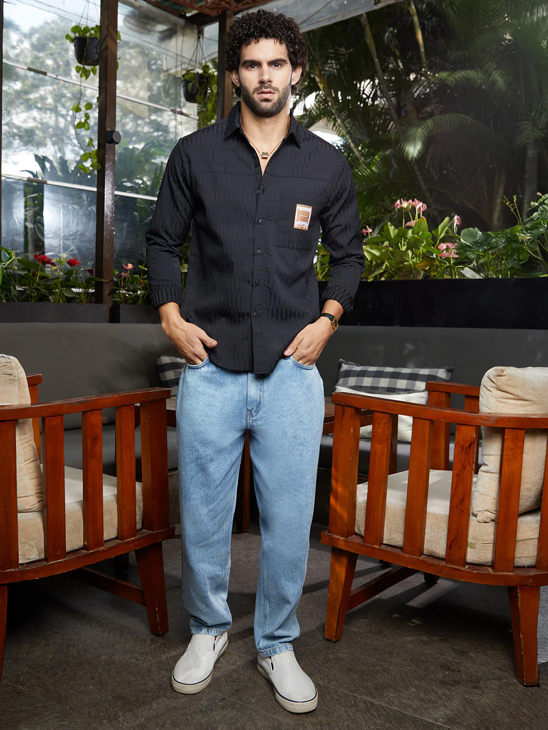 Panelled -Tactile Shirt - Image 5