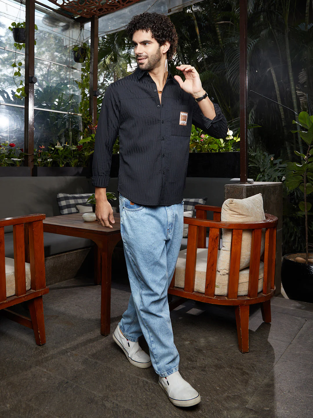 Panelled -Tactile Shirt - Image 6