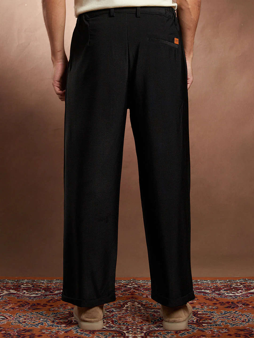 Pleated Cuffed Trousers - Image 4