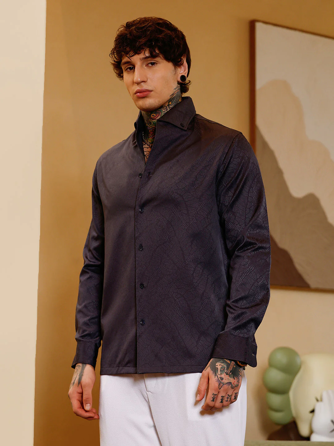 Reptilia Jacquard Shirt - Image 3