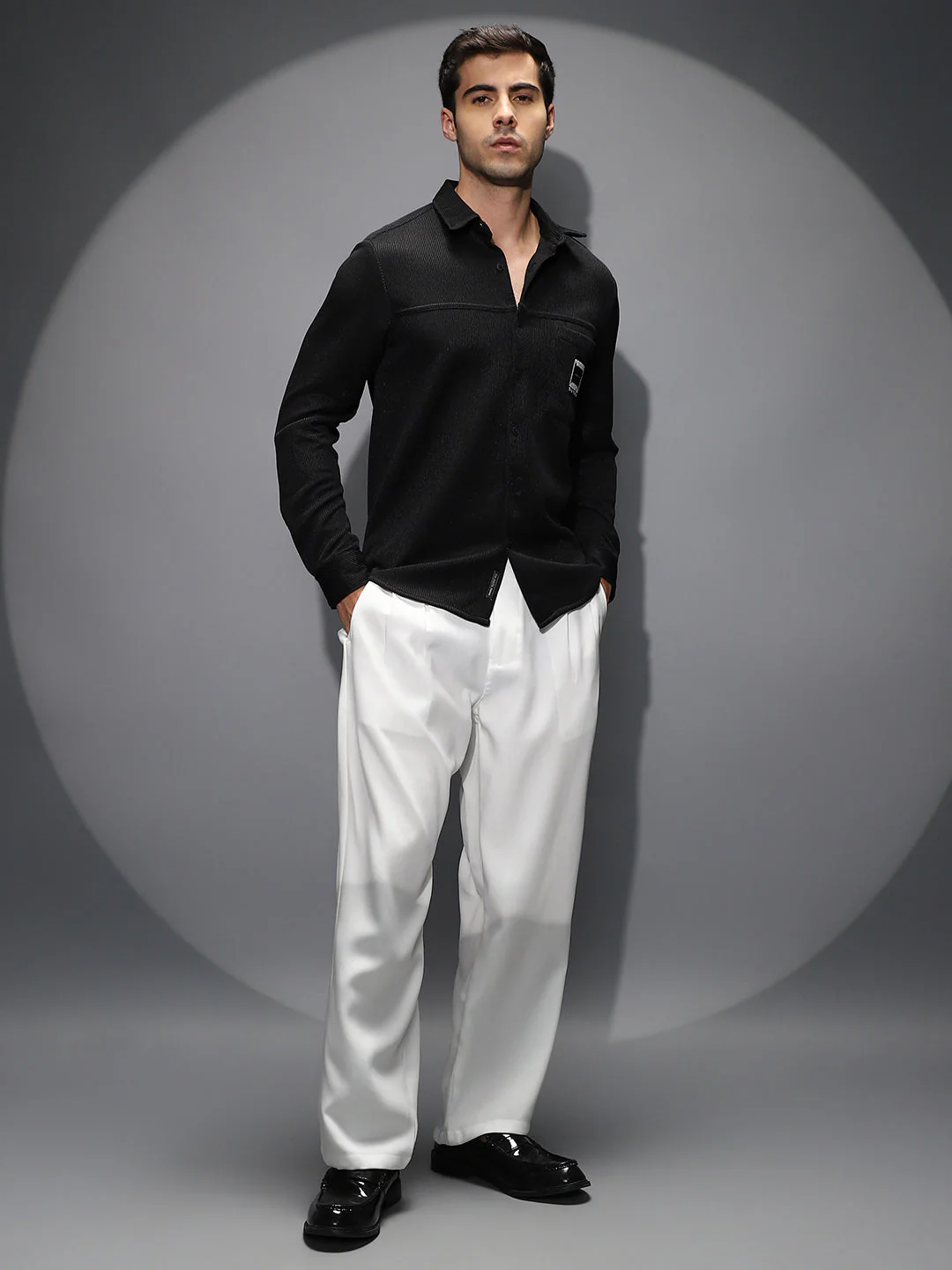 Ribbed-Knit Utility Shirt - Image 5