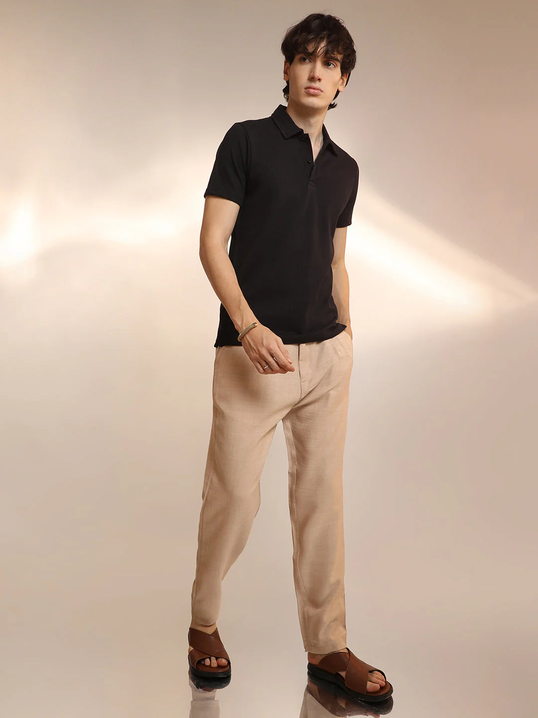 Ribbed Polo T-Shirt - Image 5