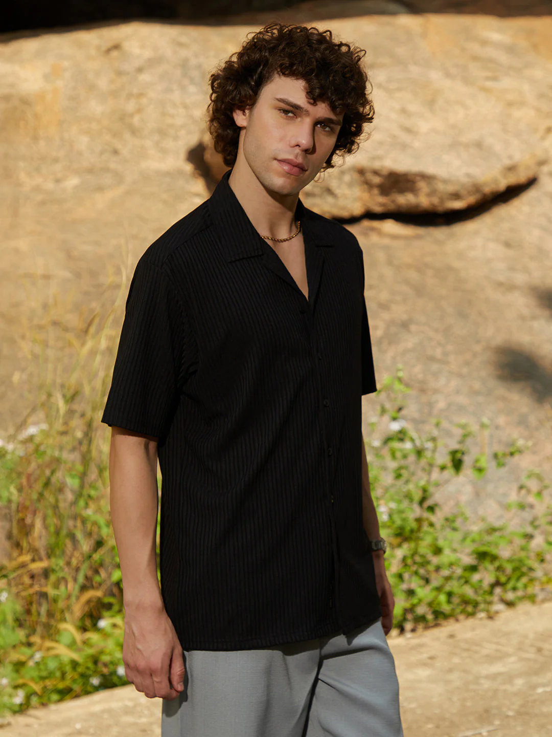 Ridge-Ribbed Shirt - Image 3