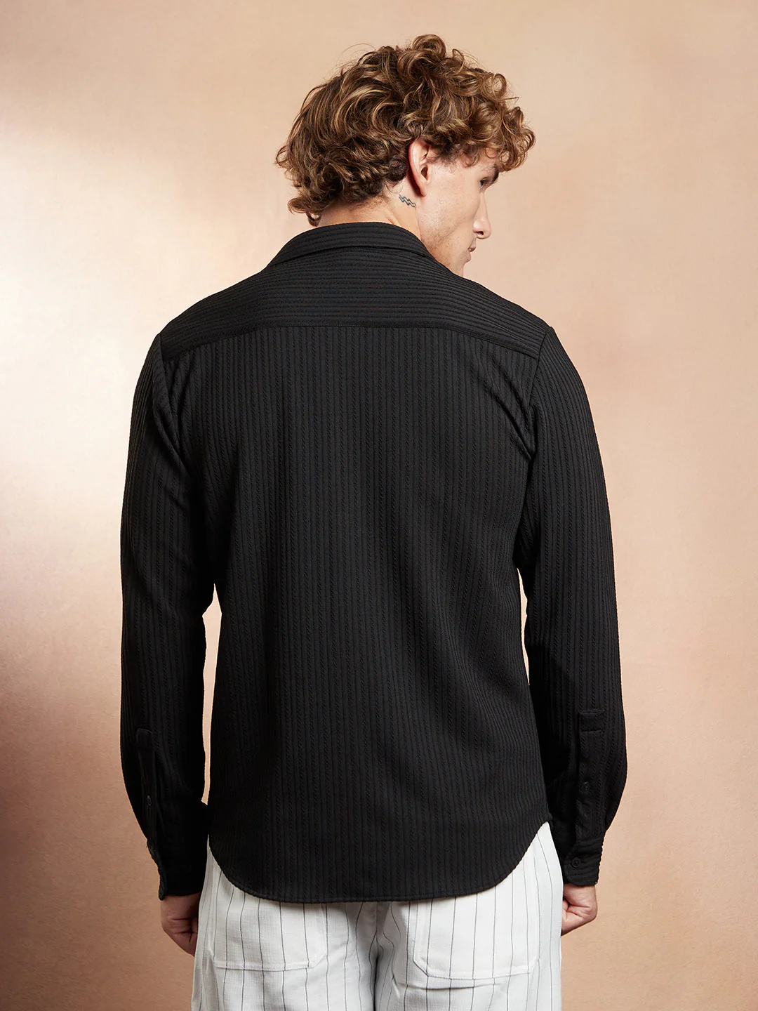 Rope-Striped Tactile Shirt - Image 4