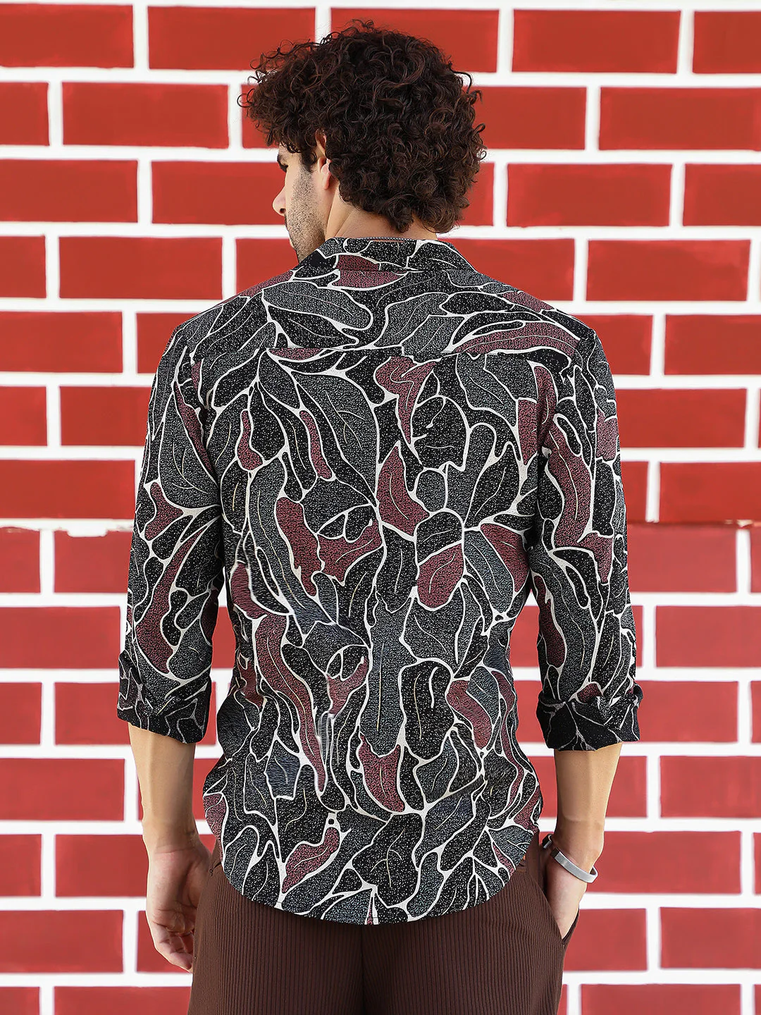Speckled-Foliage Regular Shirt - Image 4