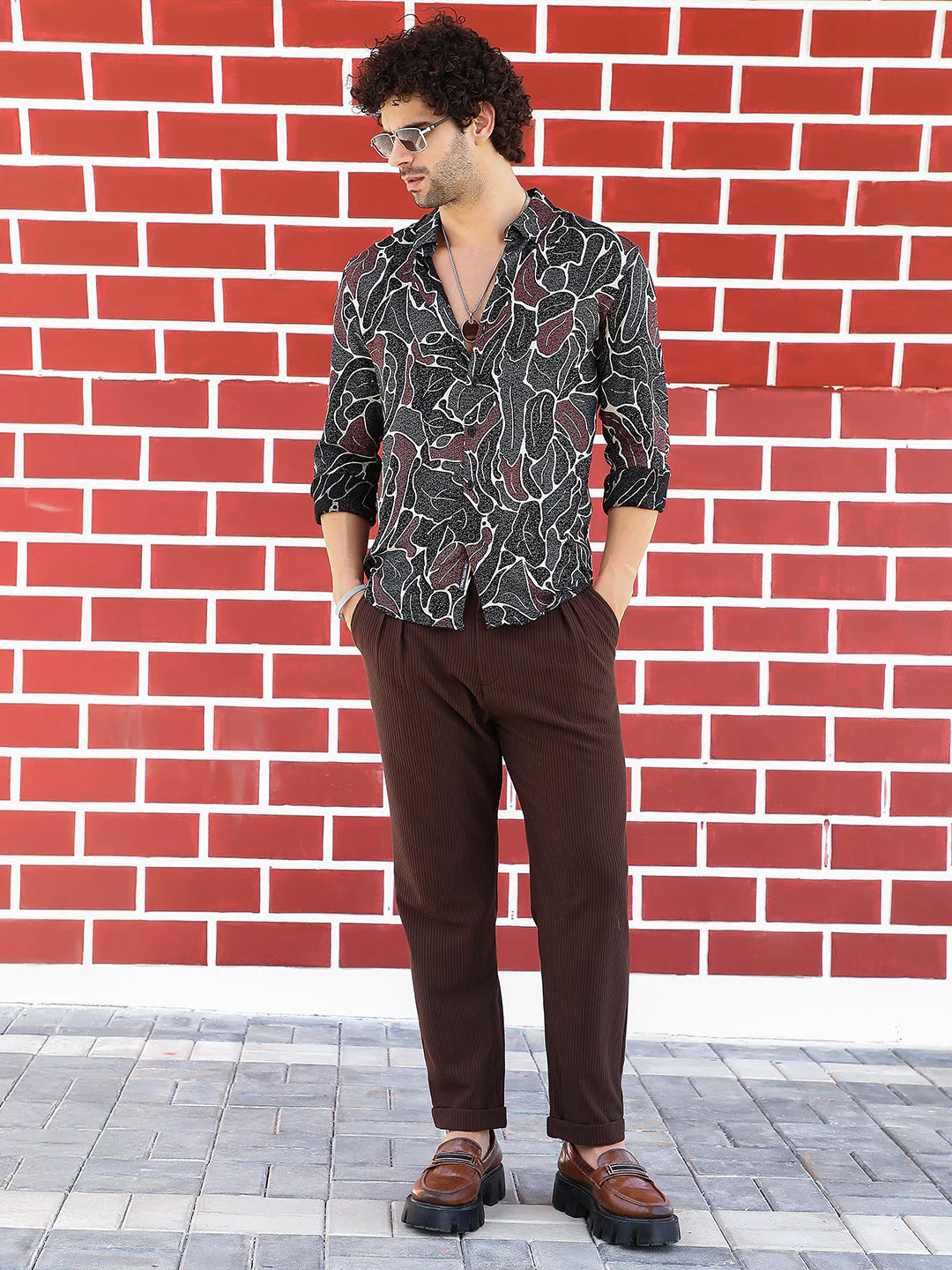 Speckled-Foliage Regular Shirt - Image 6