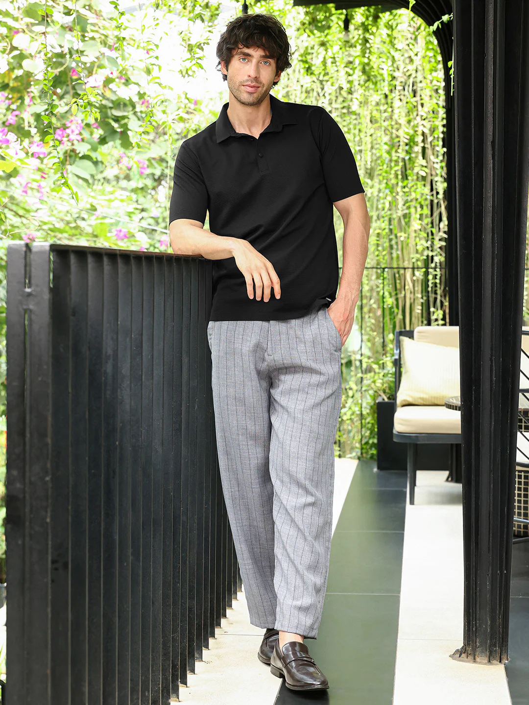 Seamless Lined Polo T-Shirt - Image 5